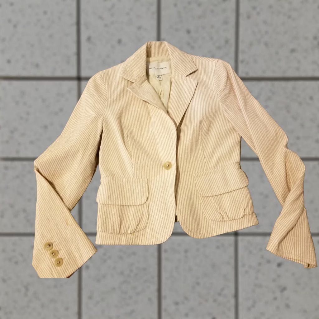 Banana Republic VINTAGE? (No) Banana Republic Blazer Shirt? Size XS / US 0-2 / IT 36-38 - 1 Thumbnail