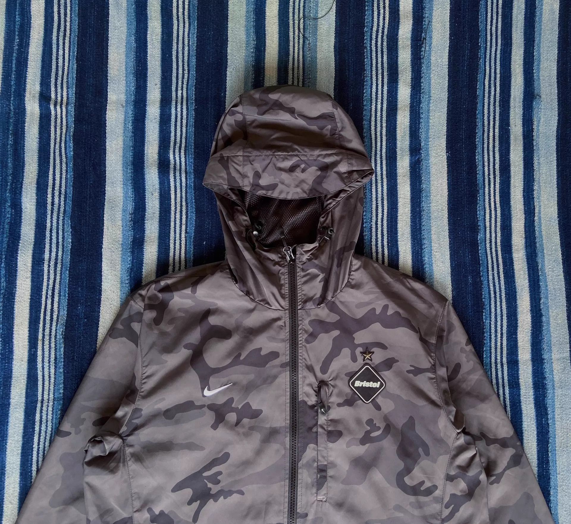 Nike FCRB x Nike Bristol Camo Tech Jacket M Size US M / EU 48-50 / 2 - 3 Thumbnail