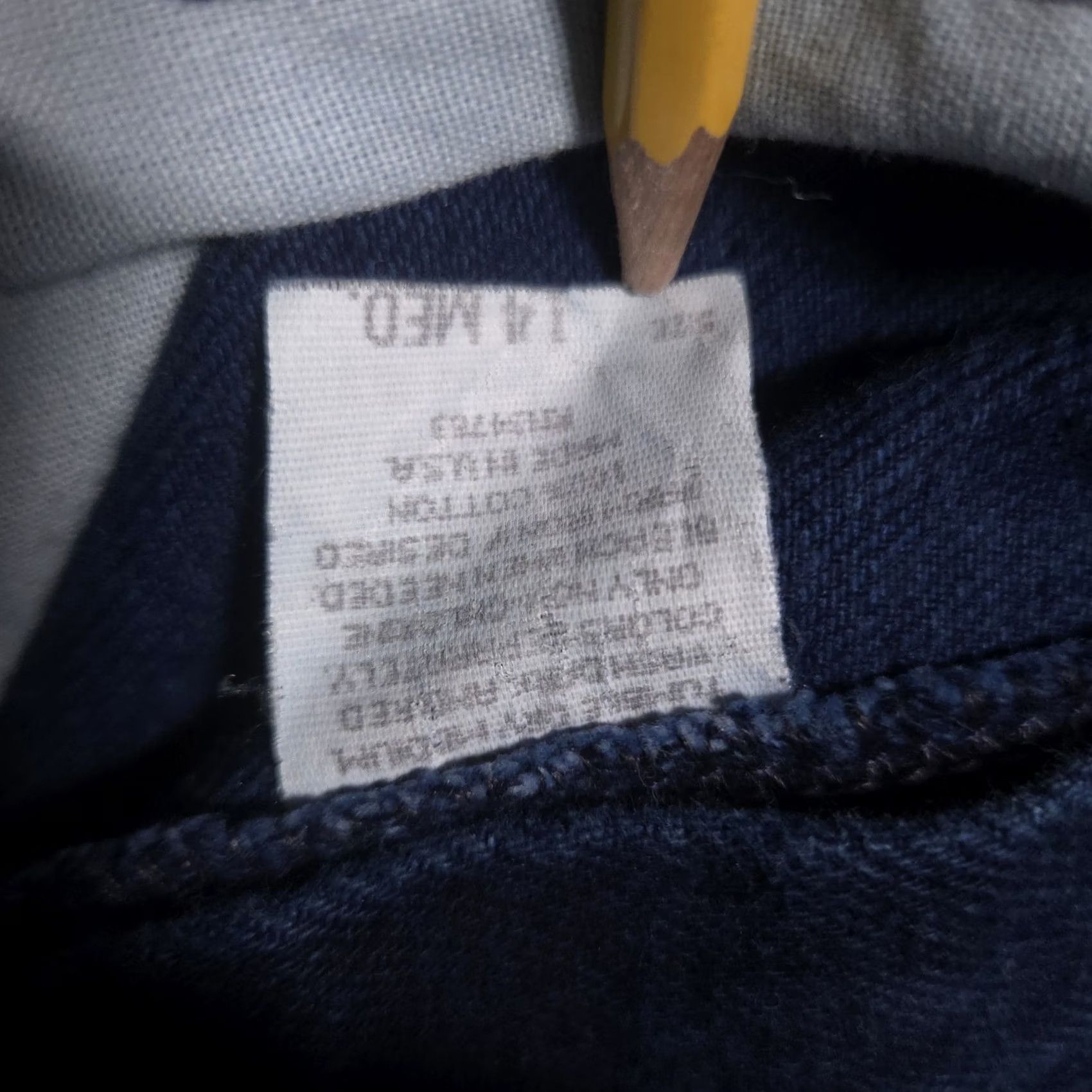Lee VINTAGE Lee Jeans Womens 14 Dark Blue High Rise Relaxed Mom Tapered Denim 90s Size 36" / US 14 / IT 50 - 6 Thumbnail