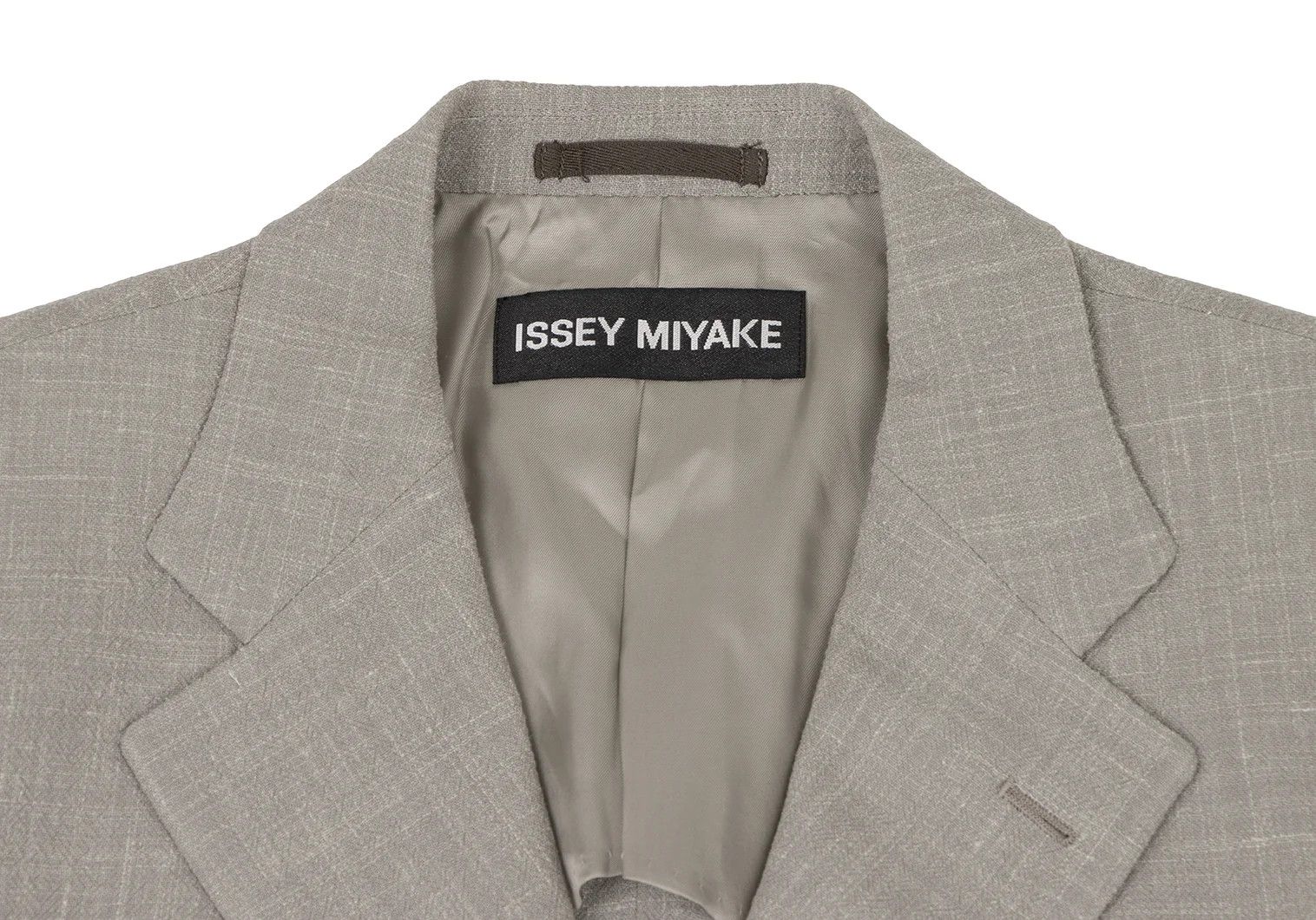 Issey Miyake Wool Linen 3-Button Jacket in Gray Size 4 Size US XL / EU 56 / 4 - 3 Thumbnail