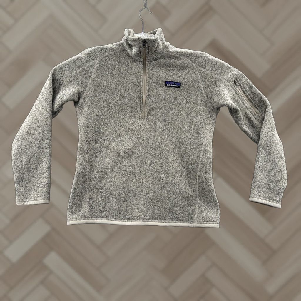 Patagonia Better Sweater Jacket Womens S Lined Fleece Silver Knit Zip Full Zip - Basic Jacket Galaxy Metal Theme