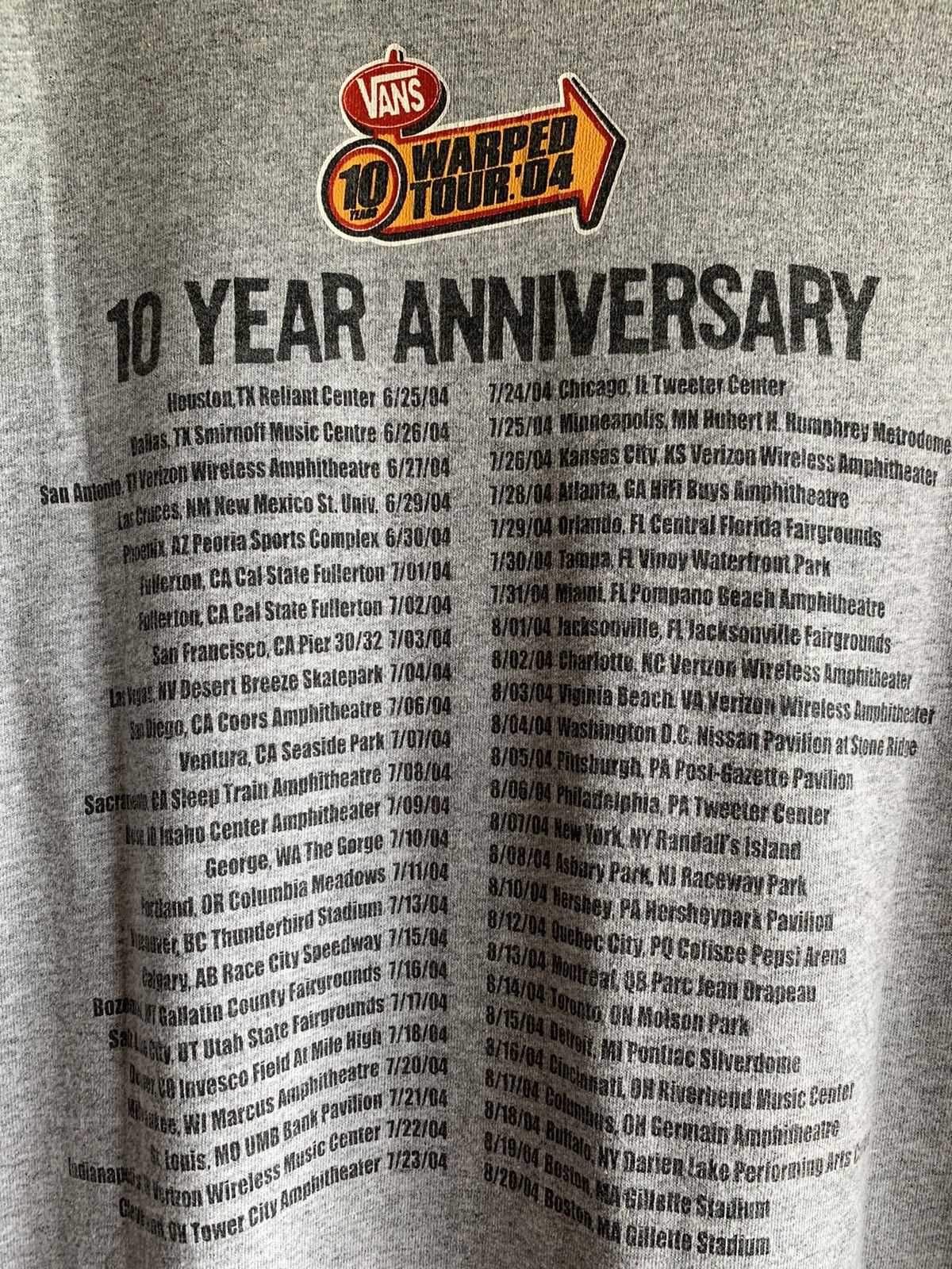 Other Vintage Vans Warped Tour 2004 ‘10 Anniversary’ Size US M / EU 48-50 / 2 - 5 Thumbnail