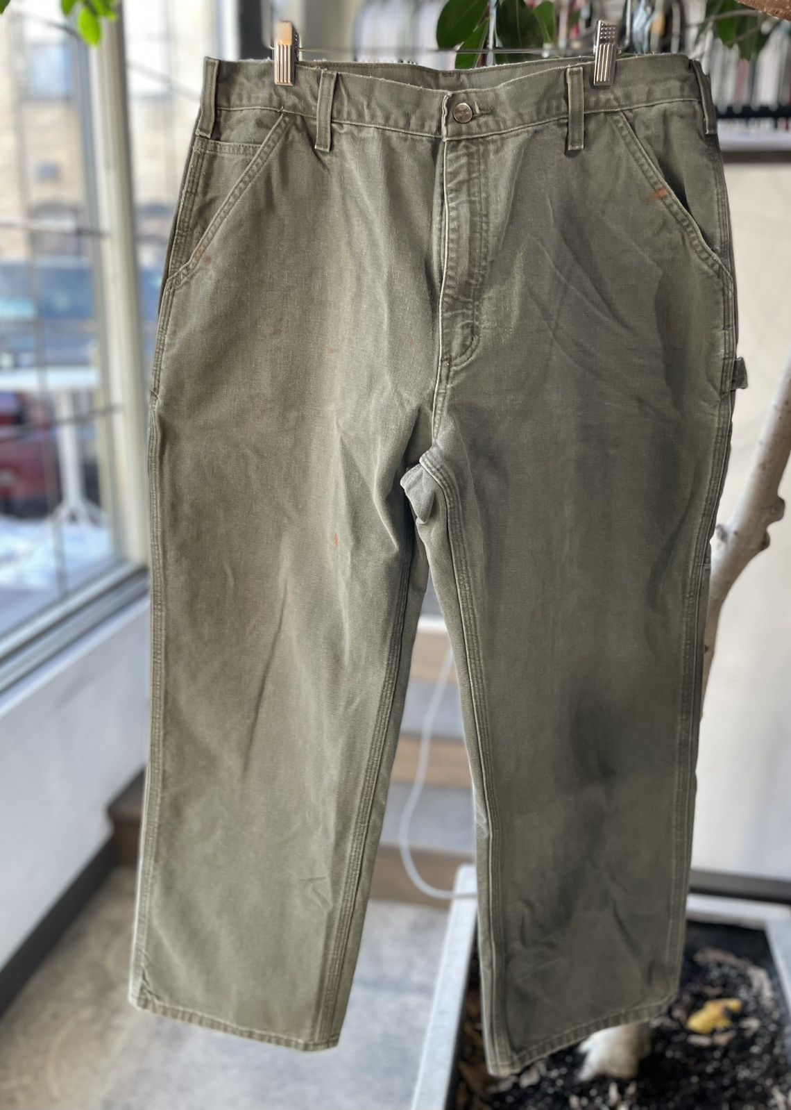 Carhartt Vintage Carhartt Carpenter Pants Olive Size US 38 / EU 54 - 3 Thumbnail