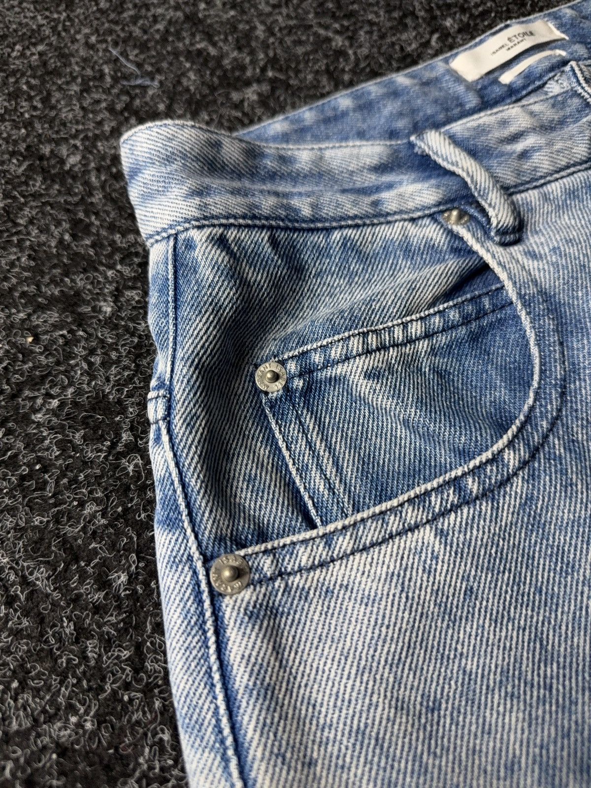 Designer × Isabel Marant Etoile Isabel Marant Étoile High Waist Light Wash Tapered Jeans Size 27" / US 4 / IT 40 - 6 Thumbnail