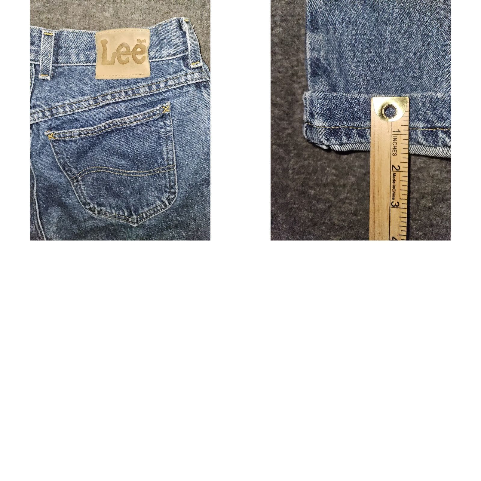 Lee VINTAGE Lee Jeans Tapered Womens 10 Medium High Rise Blue Denim 90s Preppy Womens Size 32" / US 10 / IT 46 - 8 Thumbnail