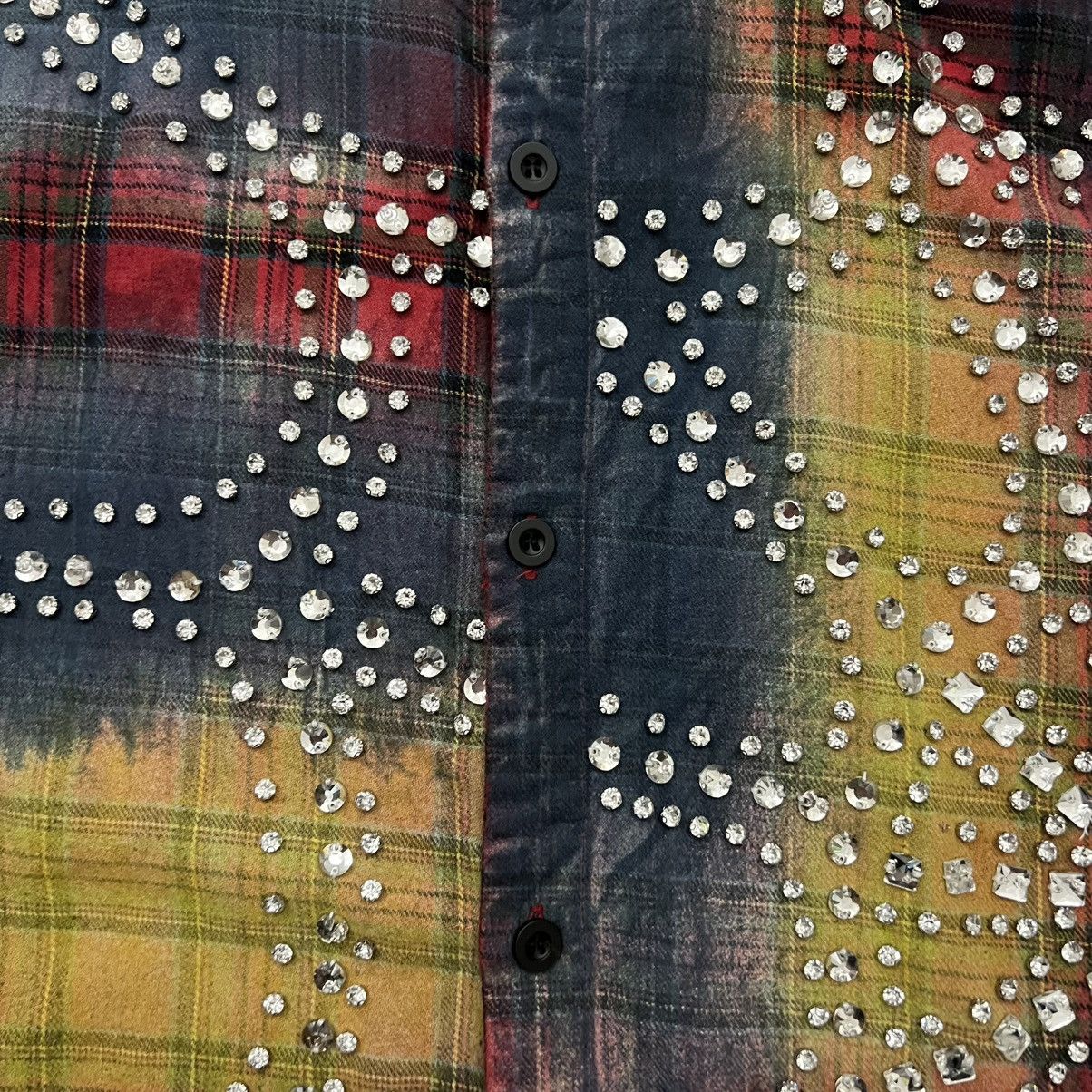 Vale Vale Forever Tie Dye Rhinestone Flannel Size US XL / EU 56 / 4 - 9 Thumbnail