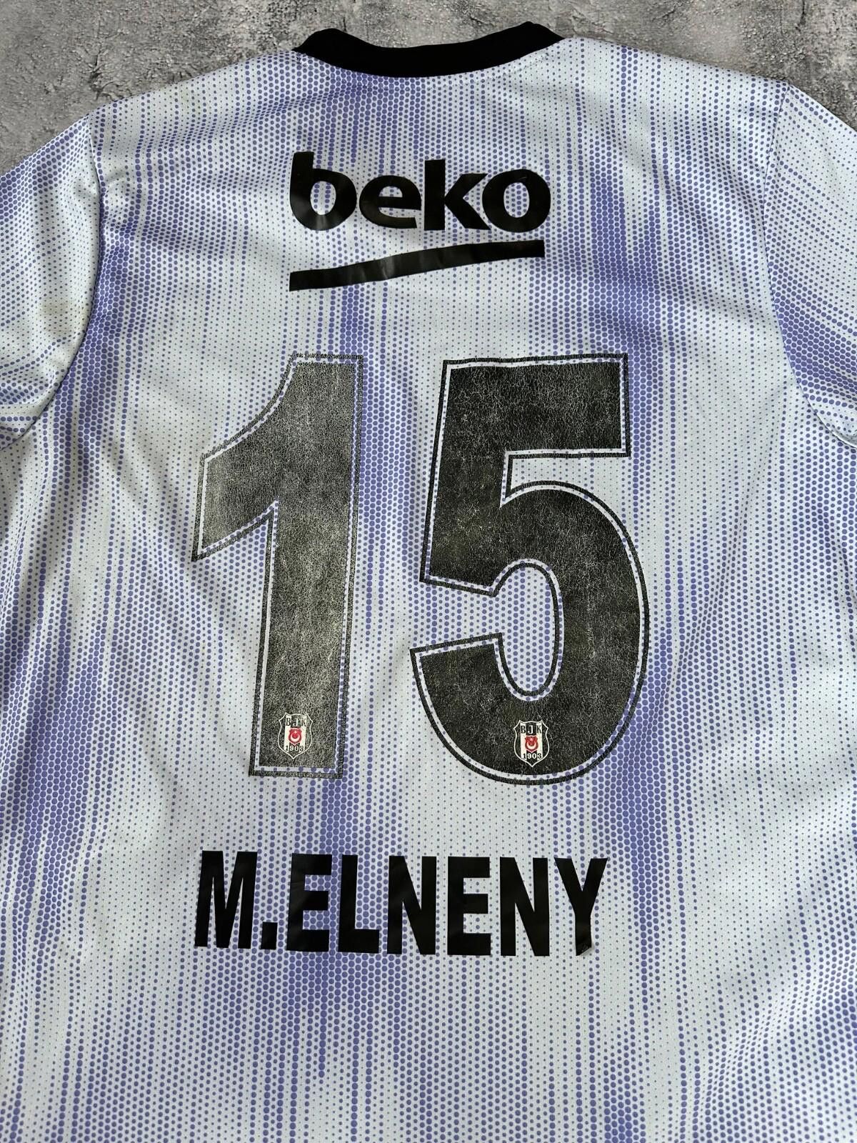 Adidas M.Elneny #15 2019-20 Besiktas Third Shirt Football Jersey Size US L / EU 52-54 / 3 - 8 Thumbnail