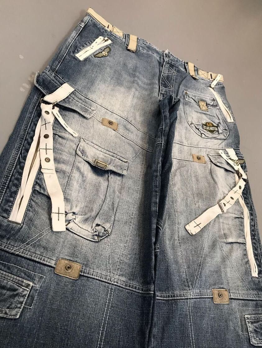 JNCO × Jet Lag × Southpole Rare vintage Jet lag multi pocket cargo denim Size US 38 / EU 54 - 4 Thumbnail