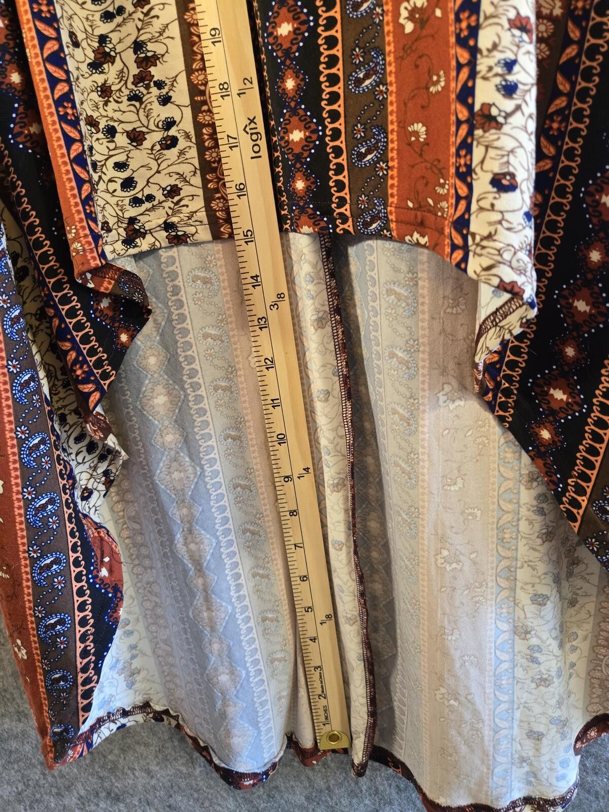 POP MAGAZINE Boho Patchwork Floral High-low Maxi Dress NWT Sz M Size M / US 6-8 / IT 42-44 - 8 Thumbnail