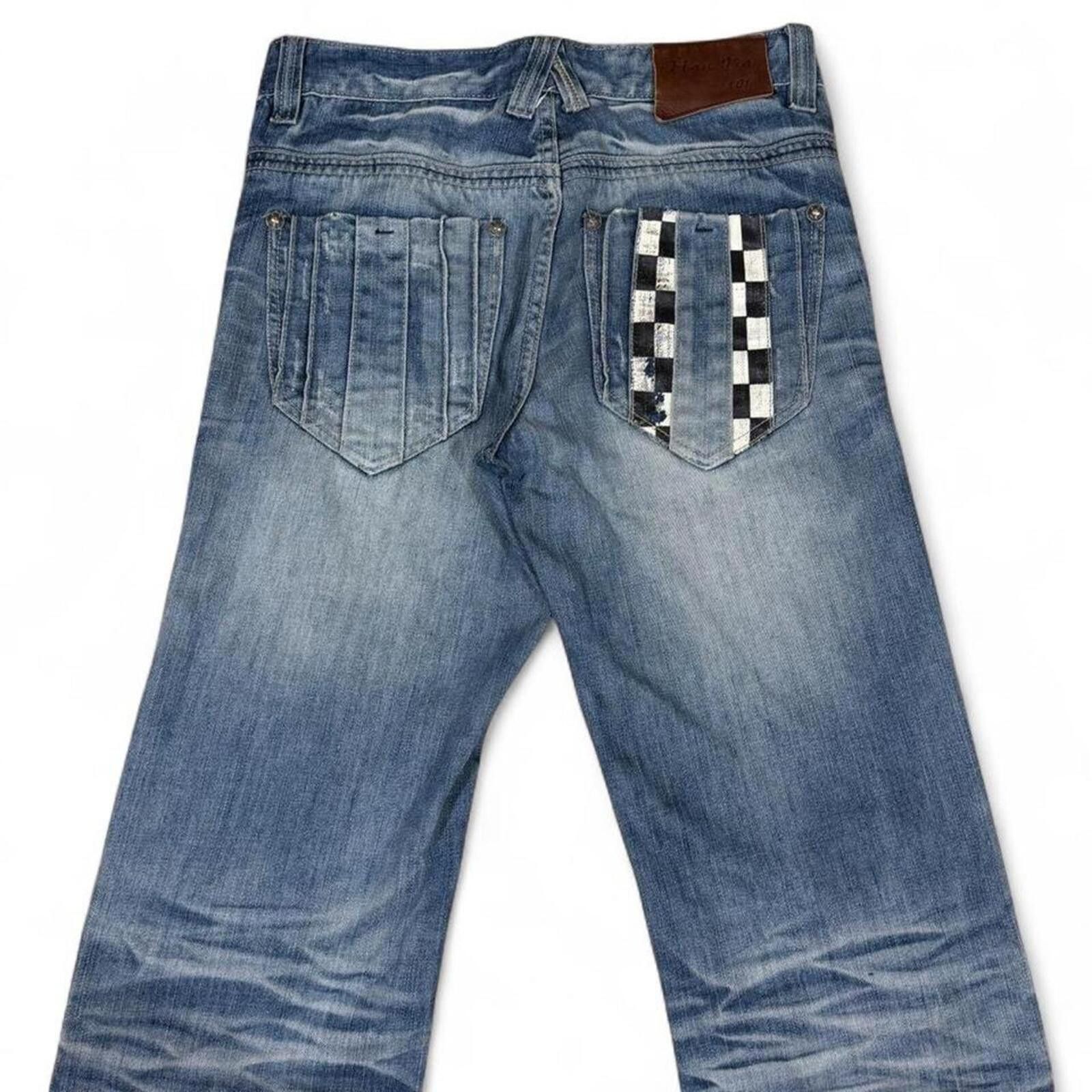 Other HAN JIA Straight fit unique denim jeans Size 30" / US 8 / IT 44 - 4 Thumbnail