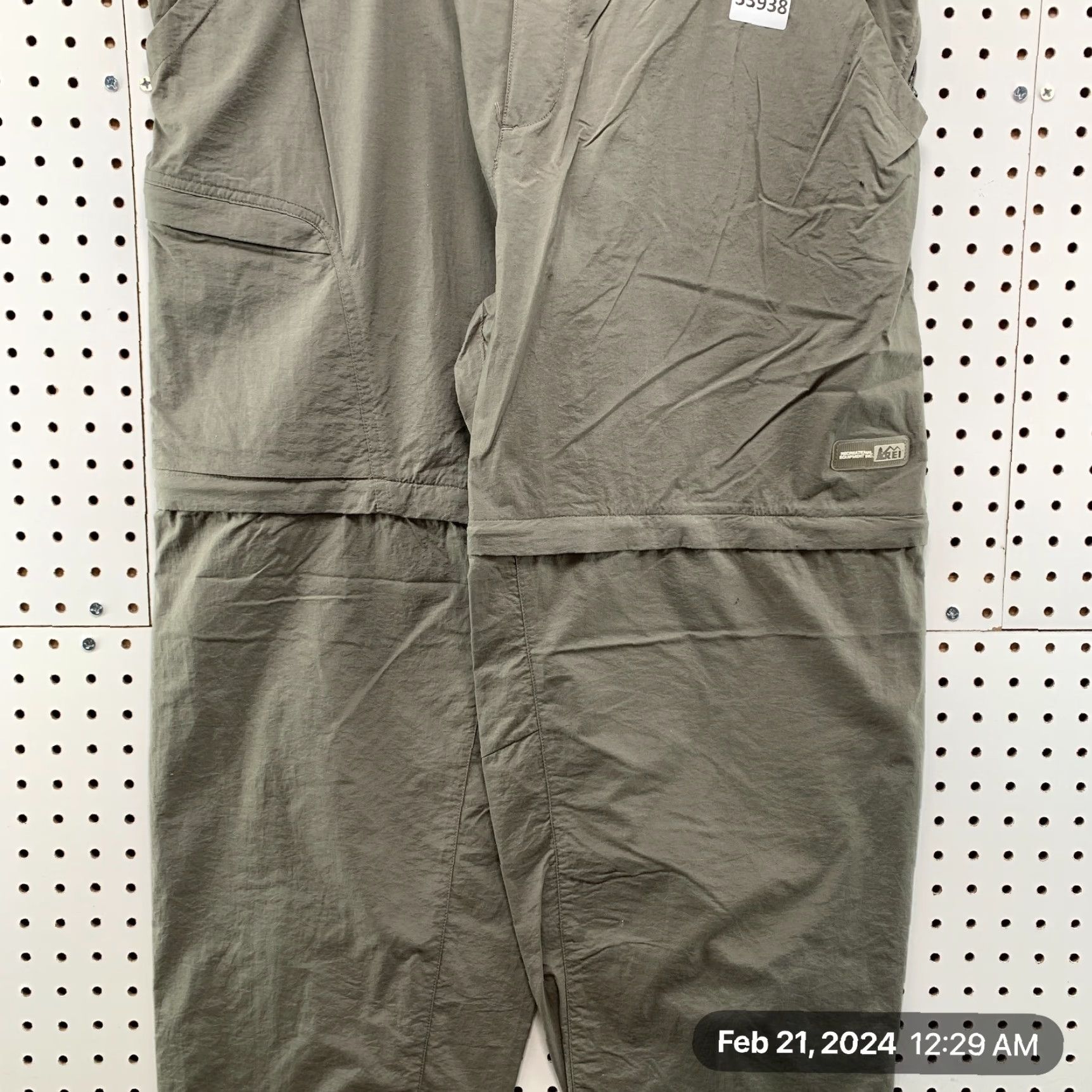 Vintage REI Convertible Cargo Pants Womens Large Beige Outdoor 30x30 Size 36" / US 14 / IT 50 - 3 Thumbnail