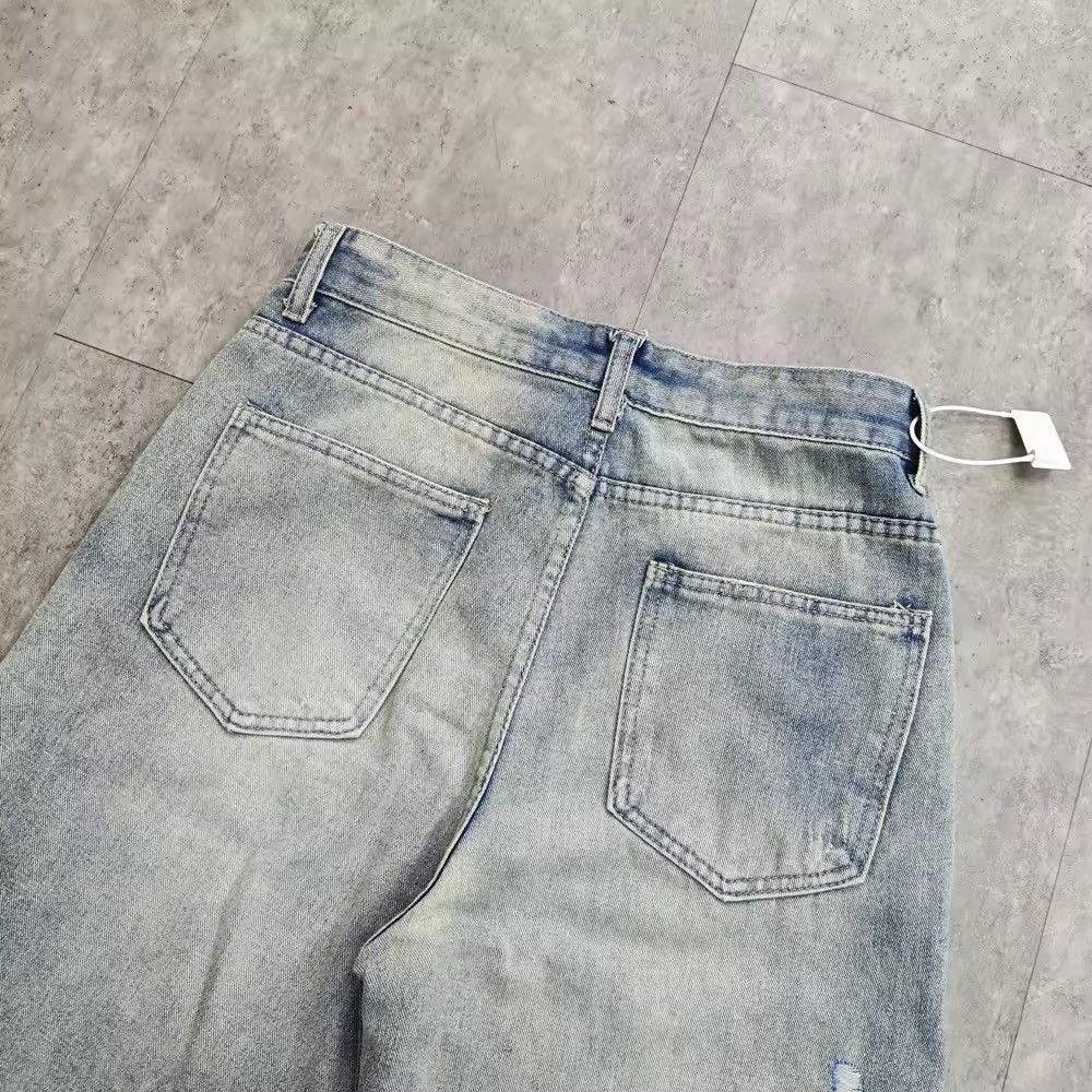 Japanese Brand × Jean Vintage Washed Blue Wide Leg Pants Size US 28 / EU 44 - 6 Thumbnail