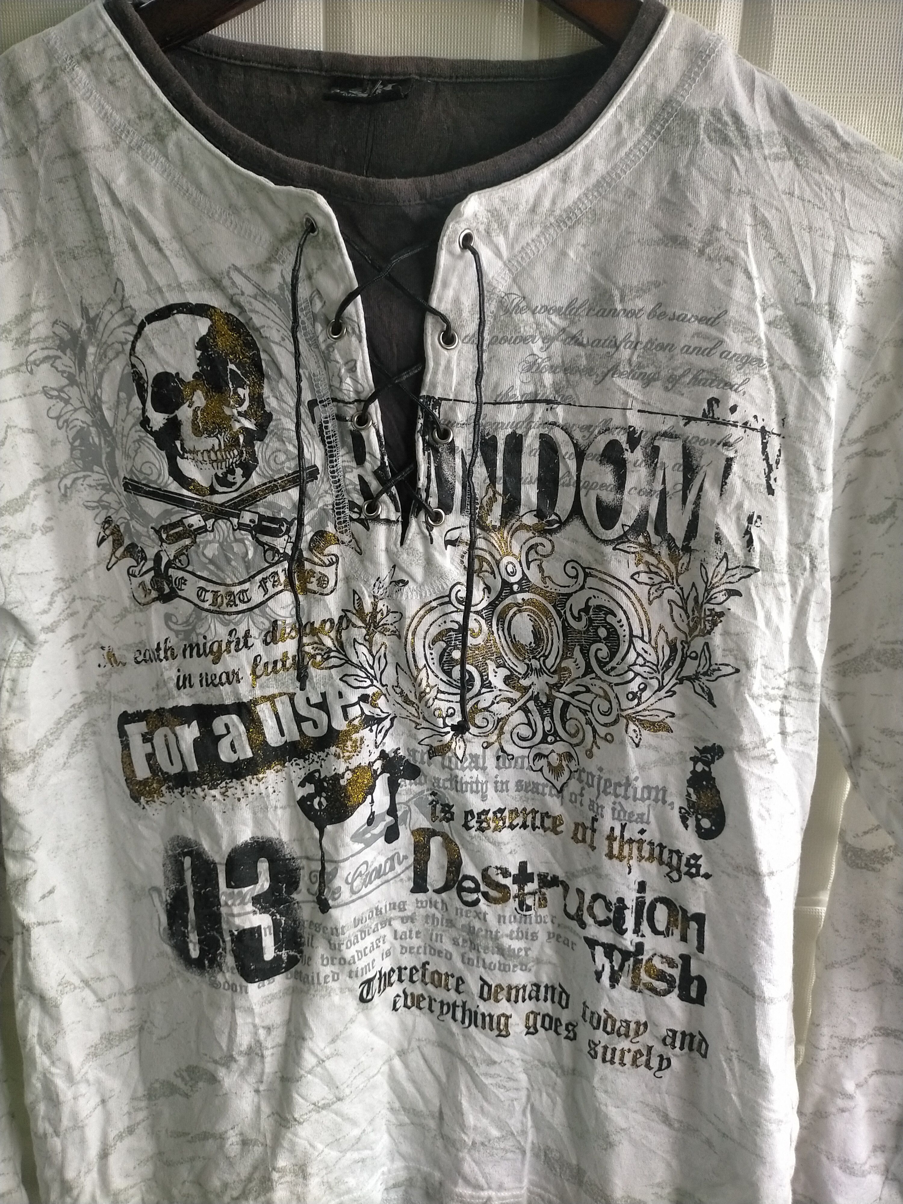 Beauty Beast Vintage Double Layers Beaumere Poem Longsleeve Size US M / EU 48-50 / 2 - 3 Thumbnail