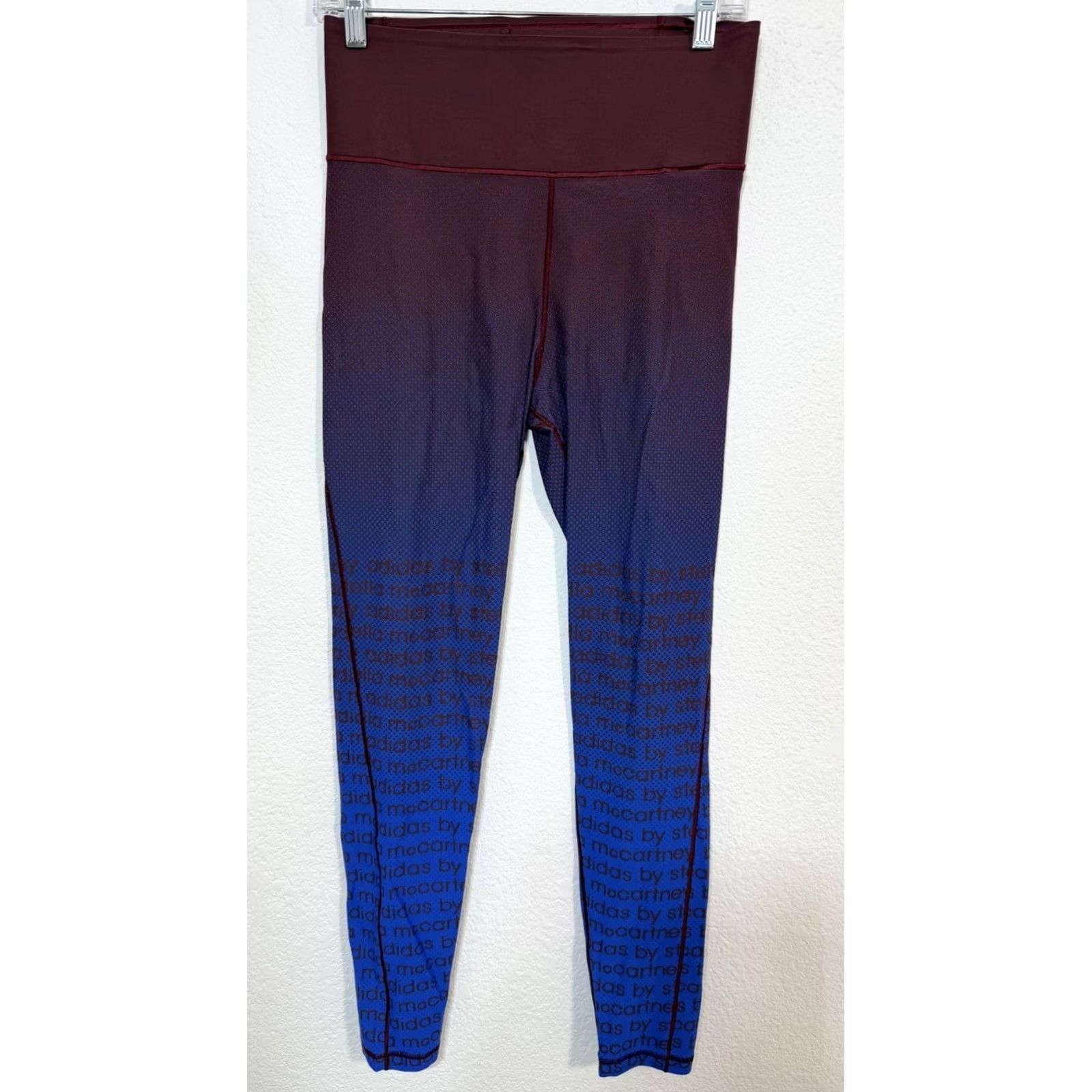 Stella McCartney Adidas by Stella McCartney Miracle Printed Sculpt Leggings Sz M Climalite Women Blue XS? Size 32" / US 10 / IT 46 - 5 Thumbnail