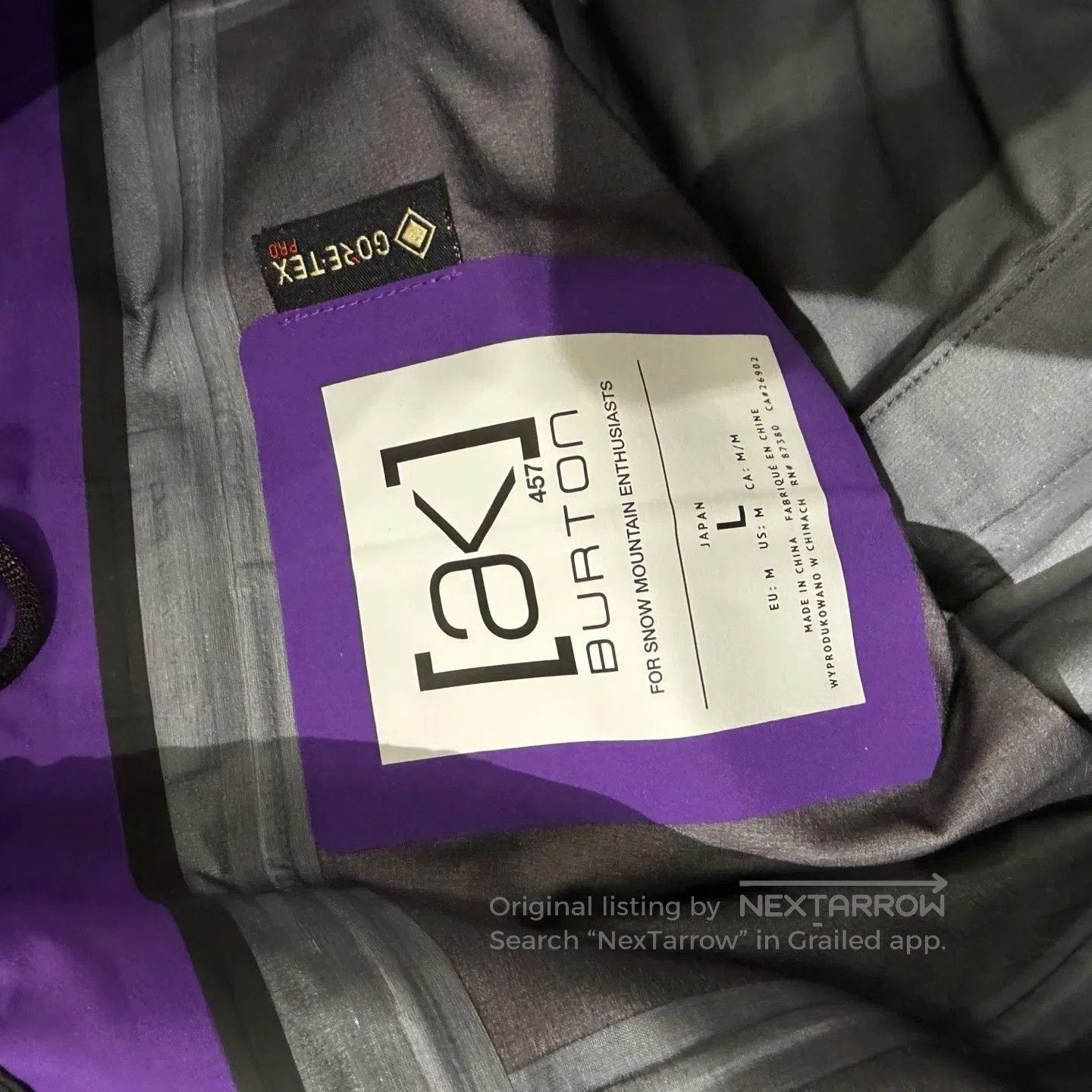 Burton BURTON AK457 GORE-TEX PRO Guide Ski Pants. Size US 28 / EU 44 - 4 Thumbnail