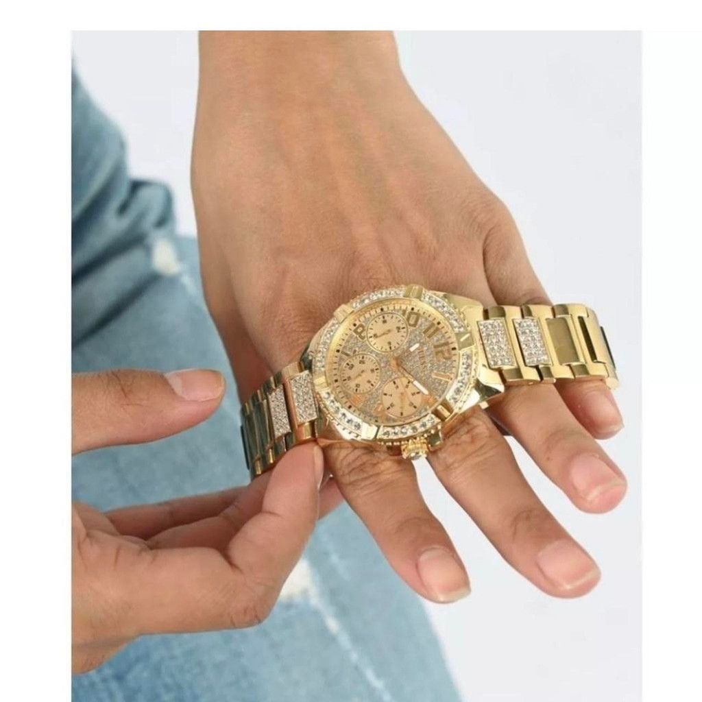 Guess Guess Lady Frontier W1156L2 watch features a luxurious gold- Size ONE SIZE - 5 Thumbnail