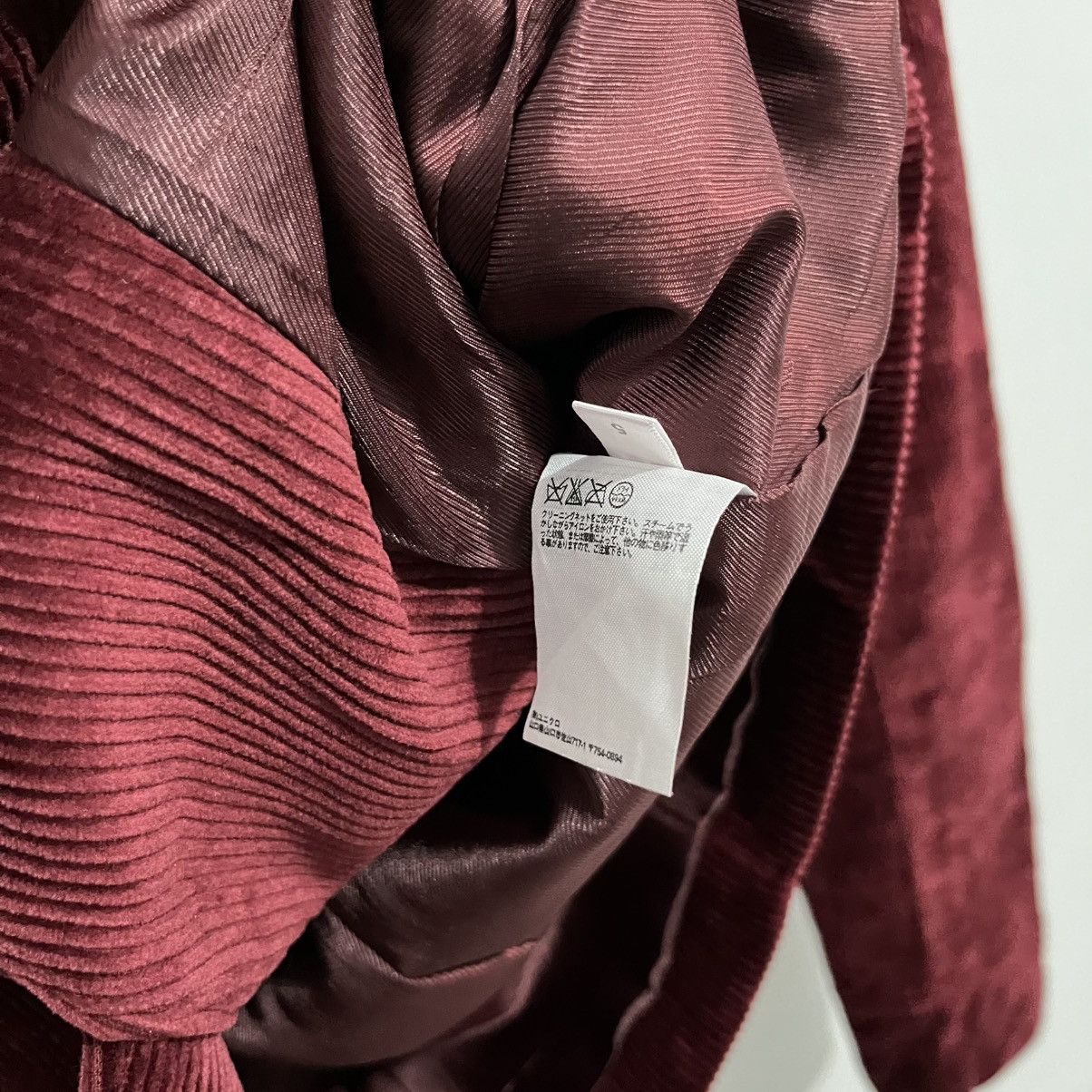 Japanese Brand × Uniqlo Uniqlo x Ines de la Fressange Corduroy Blazer - Burgundy Size S / US 4 / IT 40 - 6 Thumbnail