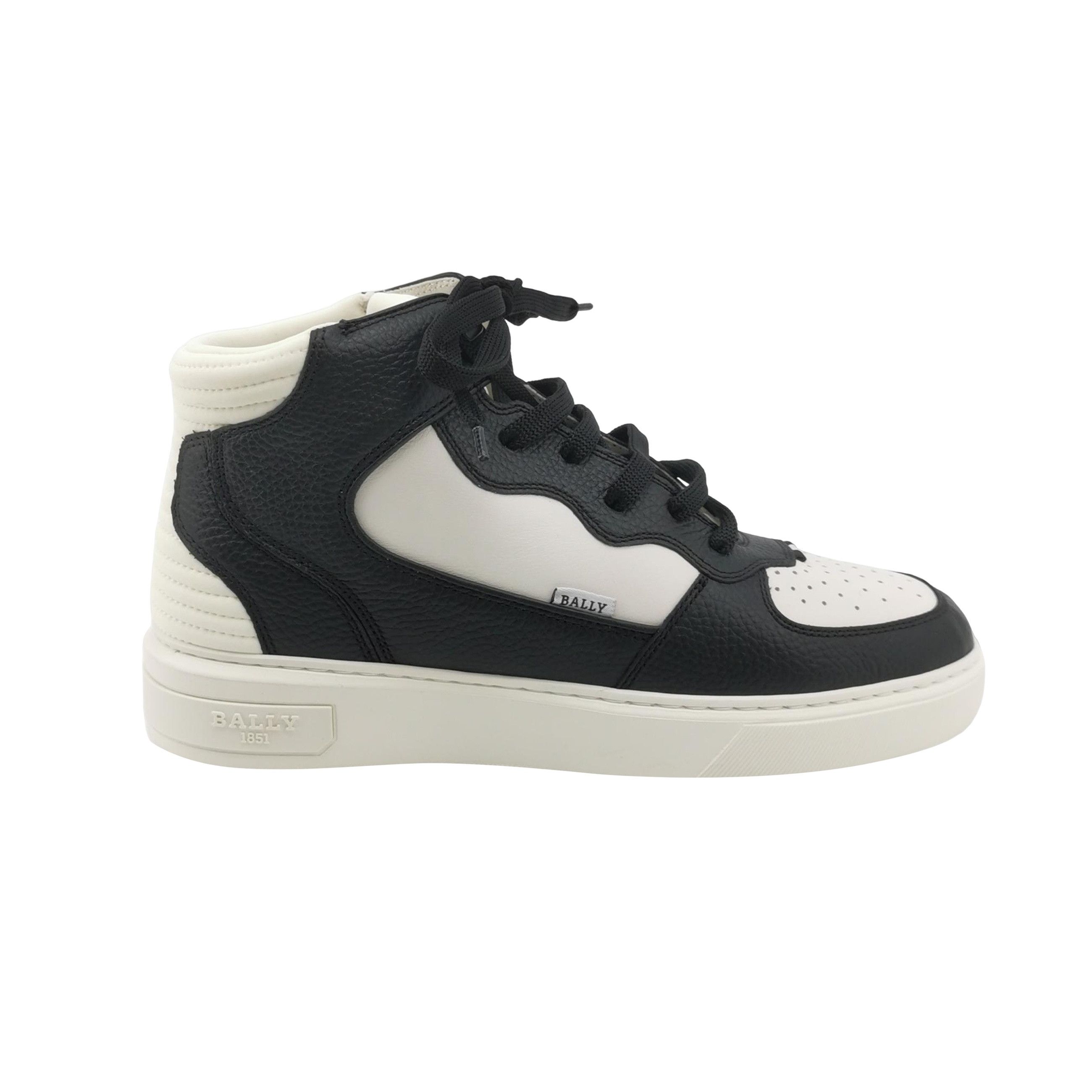 Bally Bally Leather Colorblock Hi-Top Sneakers 42.5 Size US 9 / EU 42 - 1 Thumbnail