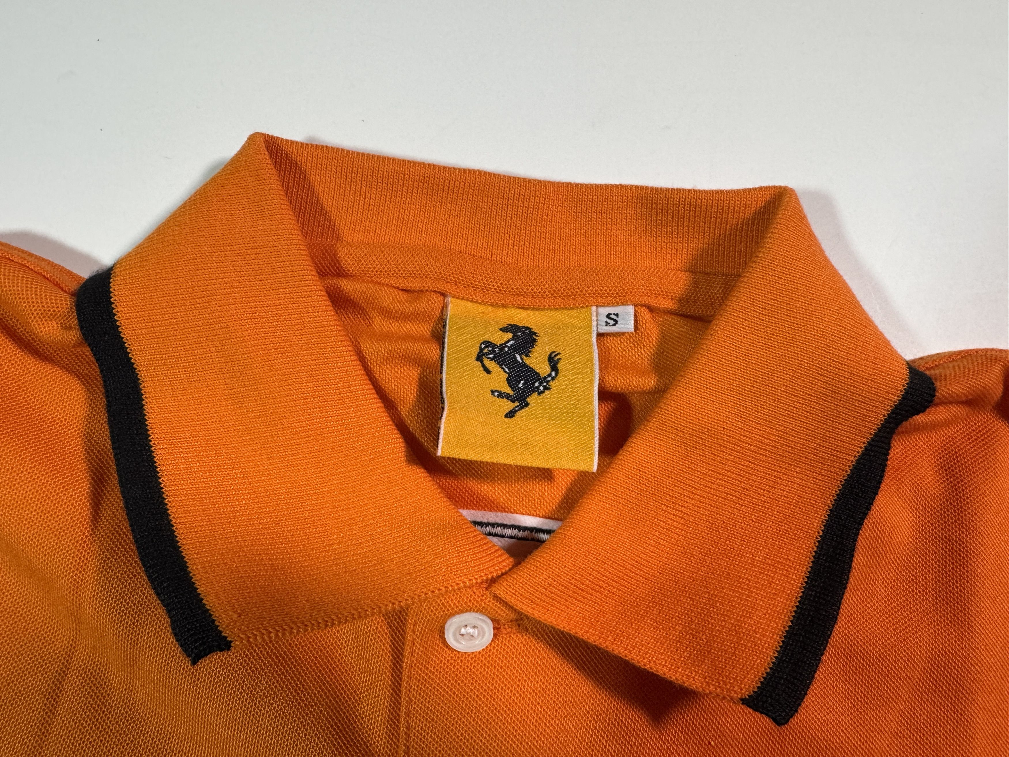 Ferrari Vintage 1996 Ferrari Polo T-shirt Orange Official F-1 Racing Size US S / EU 44-46 / 1 - 7 Thumbnail