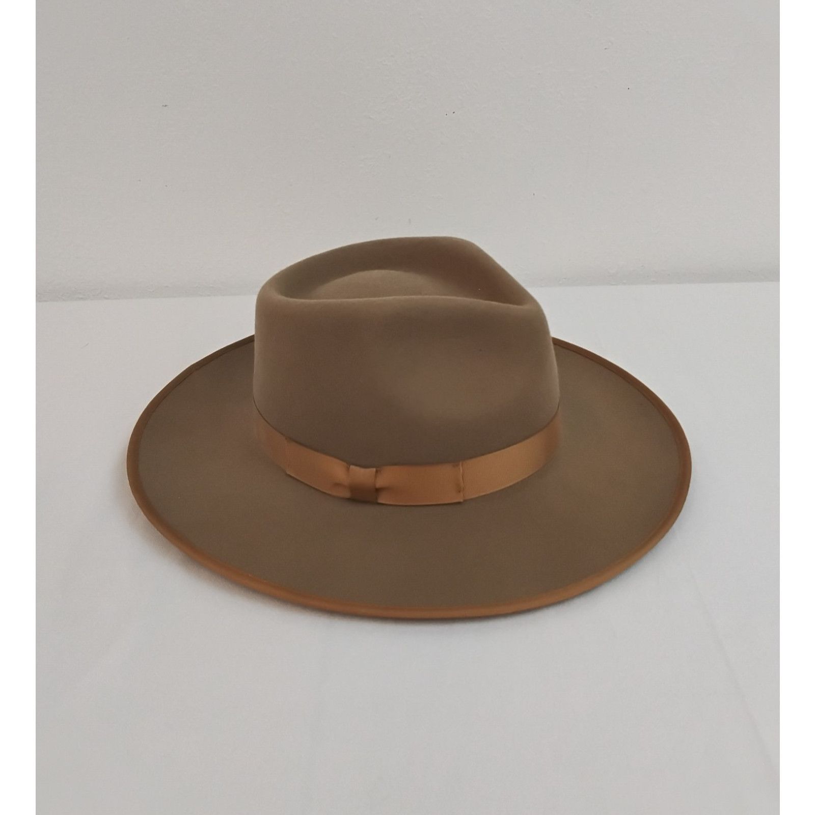 Other Gigi Pip Wide Fedora Hat Women's 59 Beige Australian Wool Size ONE SIZE - 4 Thumbnail