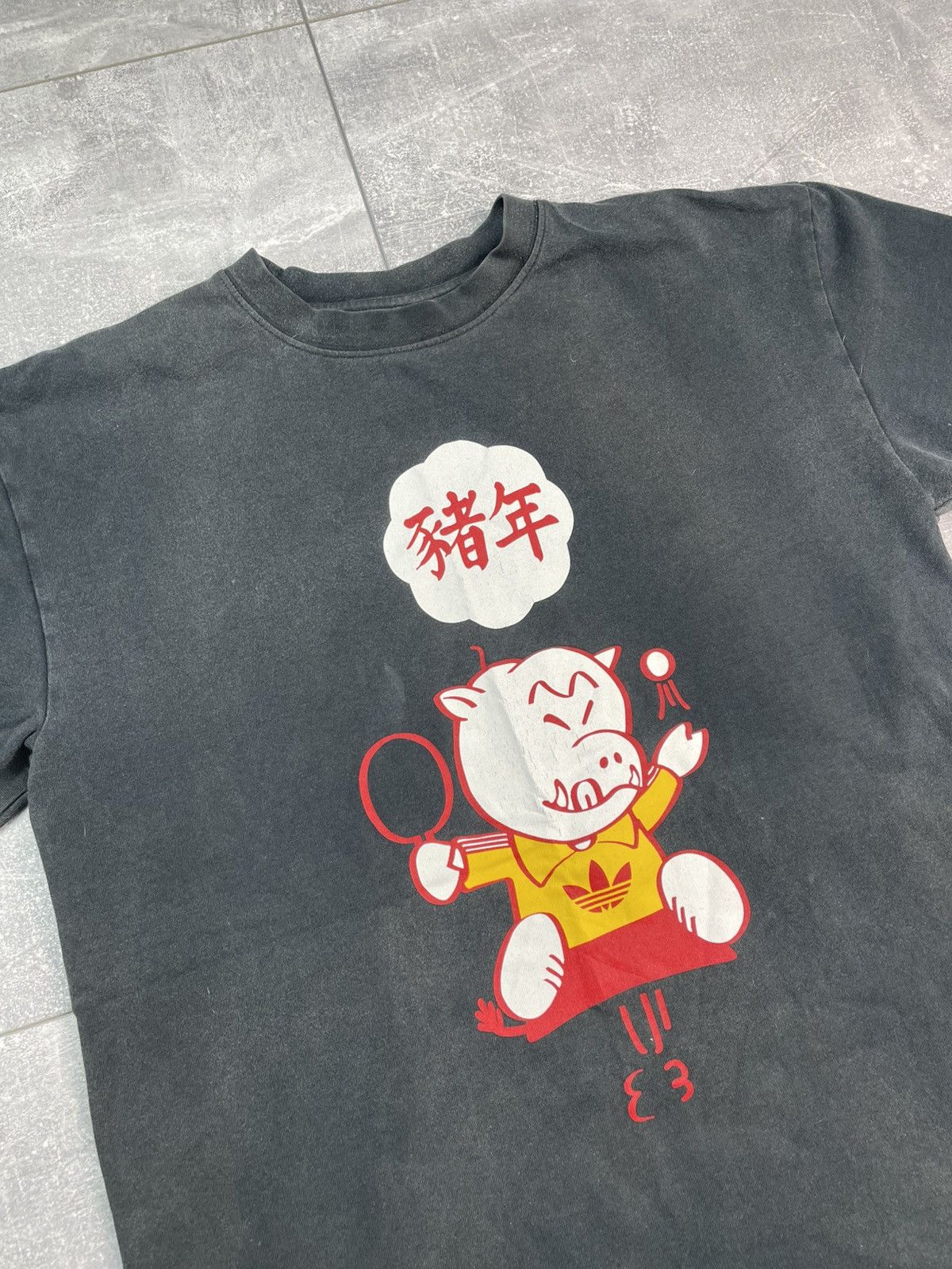 Adidas Adidas Year Of The Pig T-shirt Vintage 2006/2007 Size US M / EU 48-50 / 2 - 3 Thumbnail