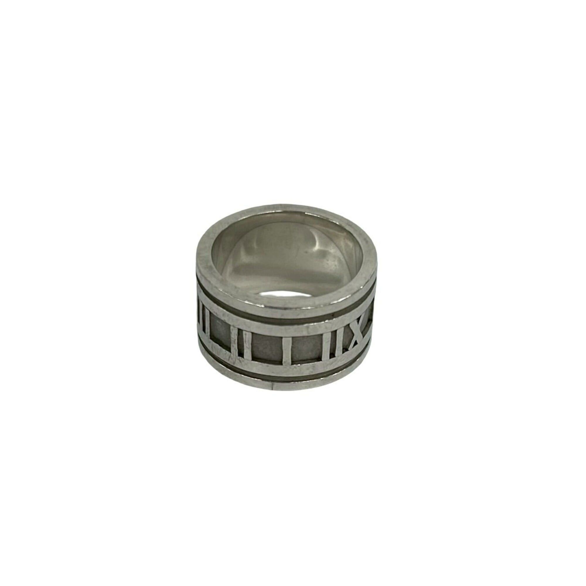 Tiffany & Co. TIFFANY&Co. Tiffany Vintage Wide Atlas Ring, Sterling Silver 925, Accessory, Women's/Men's, 27883 Size ONE SIZE - 1 Thumbnail