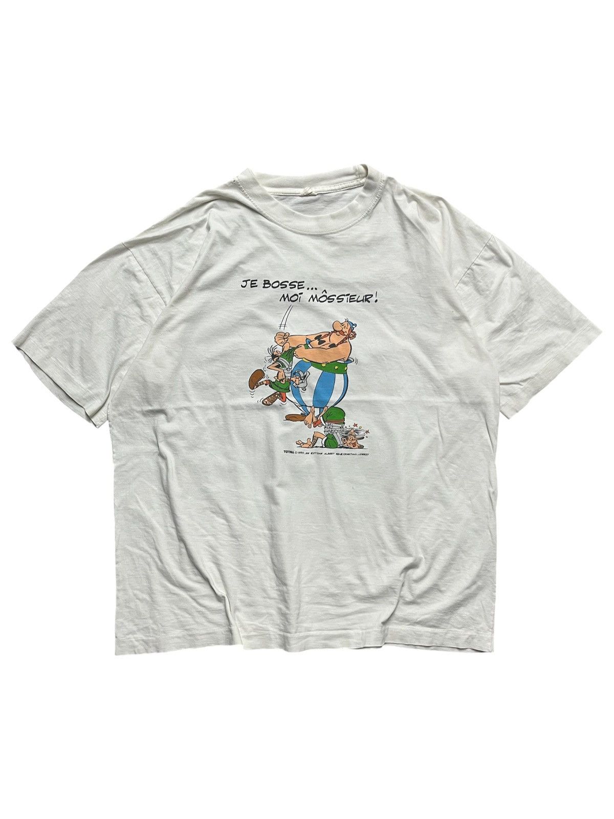 Vintage Vintage 1992 Asterix Obelix Comic Cartoon T-Shirt Size US XL / EU 56 / 4 - 1 Thumbnail