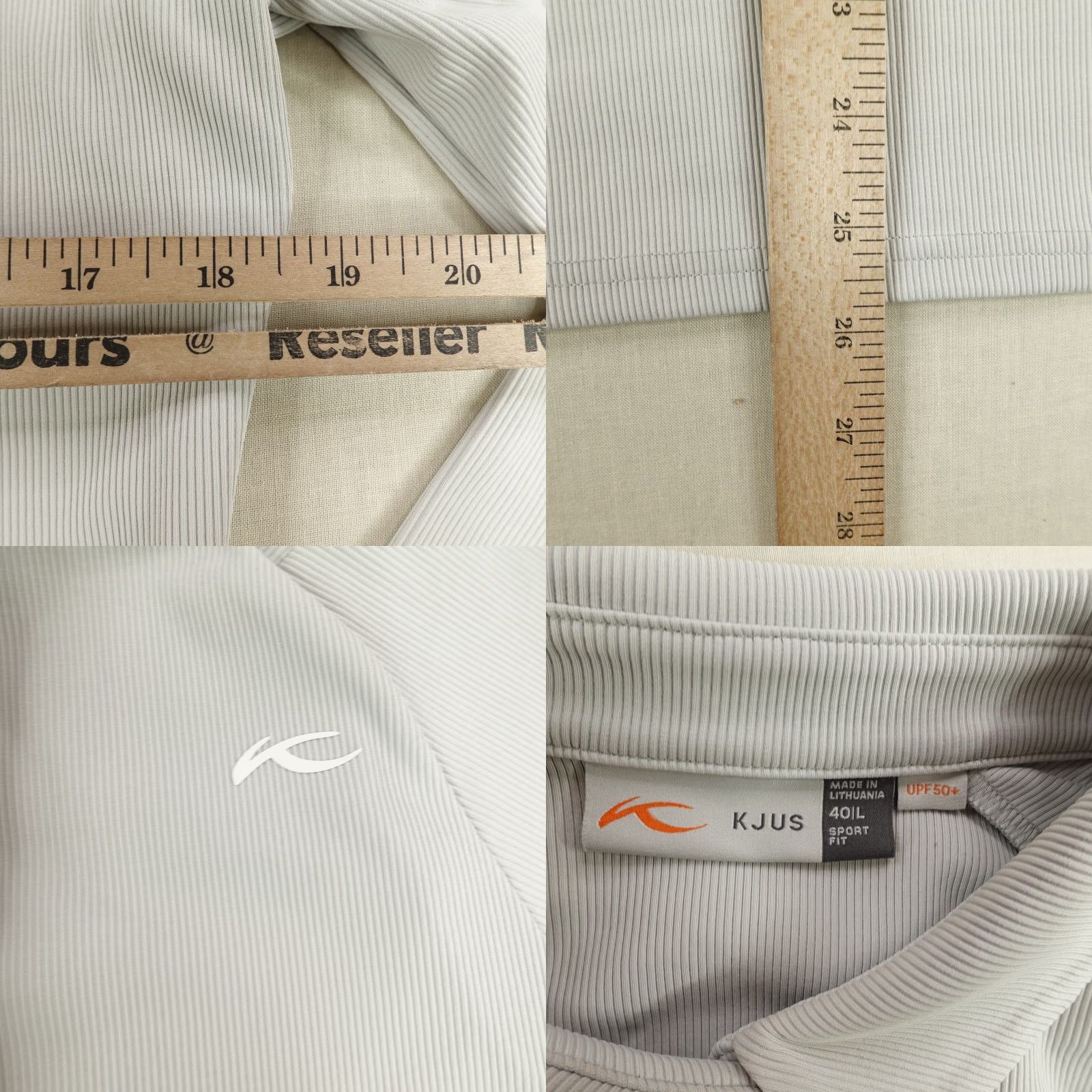 KJUS Vintage KJUS Polo Shirt Women Large Gray Short Sleeve Casual Breathable 90s Size L / US 10 / IT 46 - 8 Thumbnail