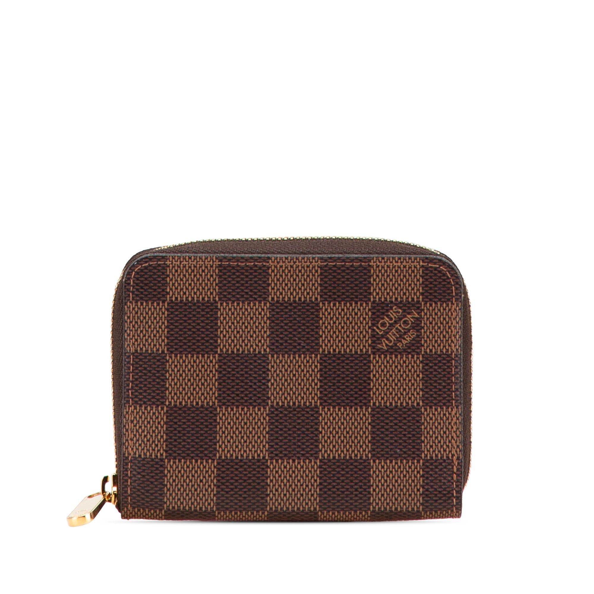 Louis Vuitton Brown Damier Ebene Zippy Coin Purse, Women's
