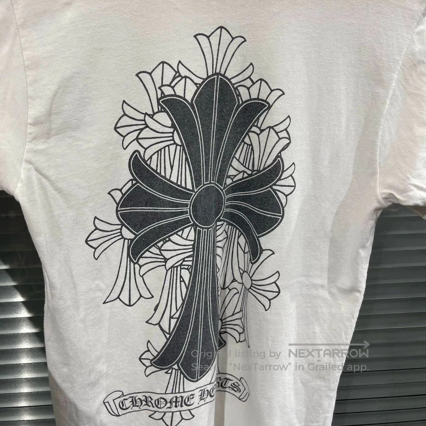 Chrome Hearts White Short Sleeve T-Shirt with Pocket. Size US S / EU 44-46 / 1 - 5 Thumbnail