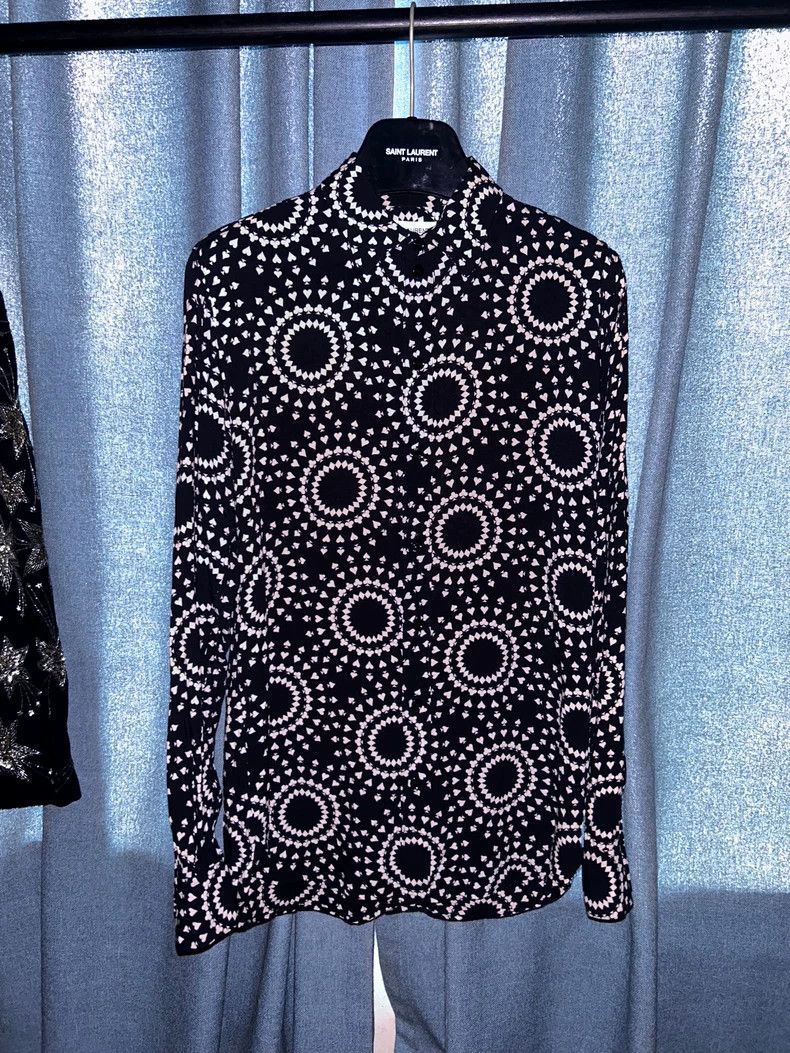 Saint Laurent 2016FW Poker Print Shirt - dmc