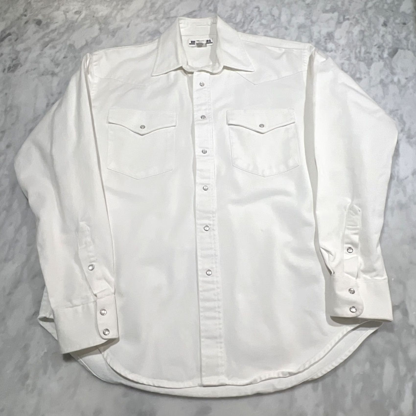 Vintage VINTAGE Drysdale Pearl Snap White Western Heavy Shirt Men M Cotton Mexico Rockabilly 1990s Mens Size US M / EU 48-50 / 2 - 2 Thumbnail