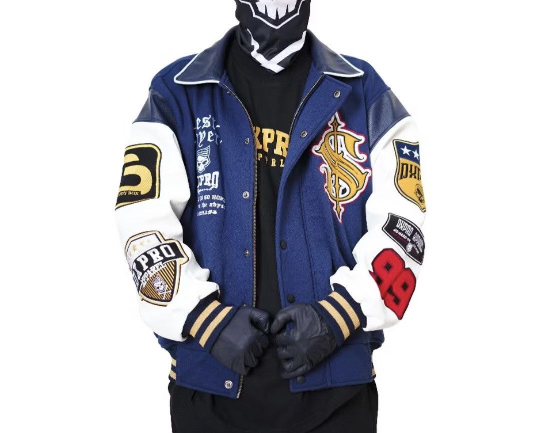 Other Varsity jacket skelton navy streetwear Size US L / EU 52-54 / 3 - 1 Thumbnail