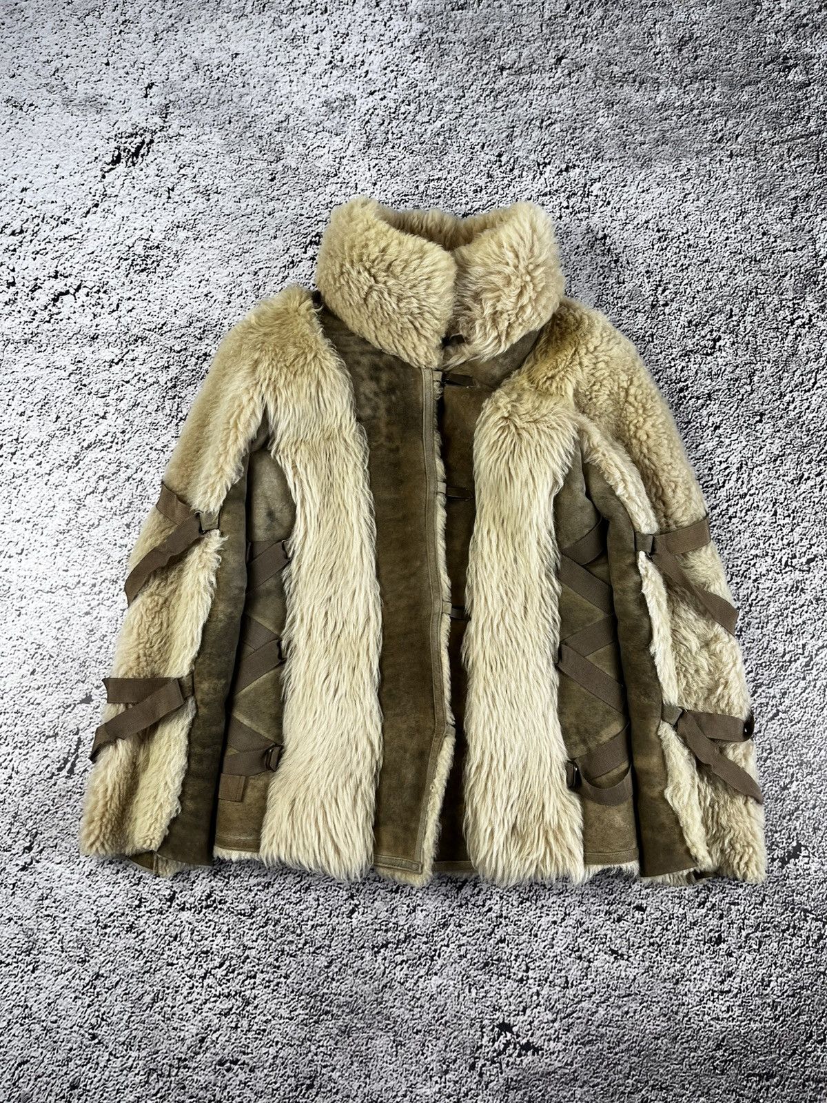 Japanese Brand Vintage Y2K leather fur shearling sheepskins coat jacket 00s Size M / US 6-8 / IT 42-44 - 3 Thumbnail