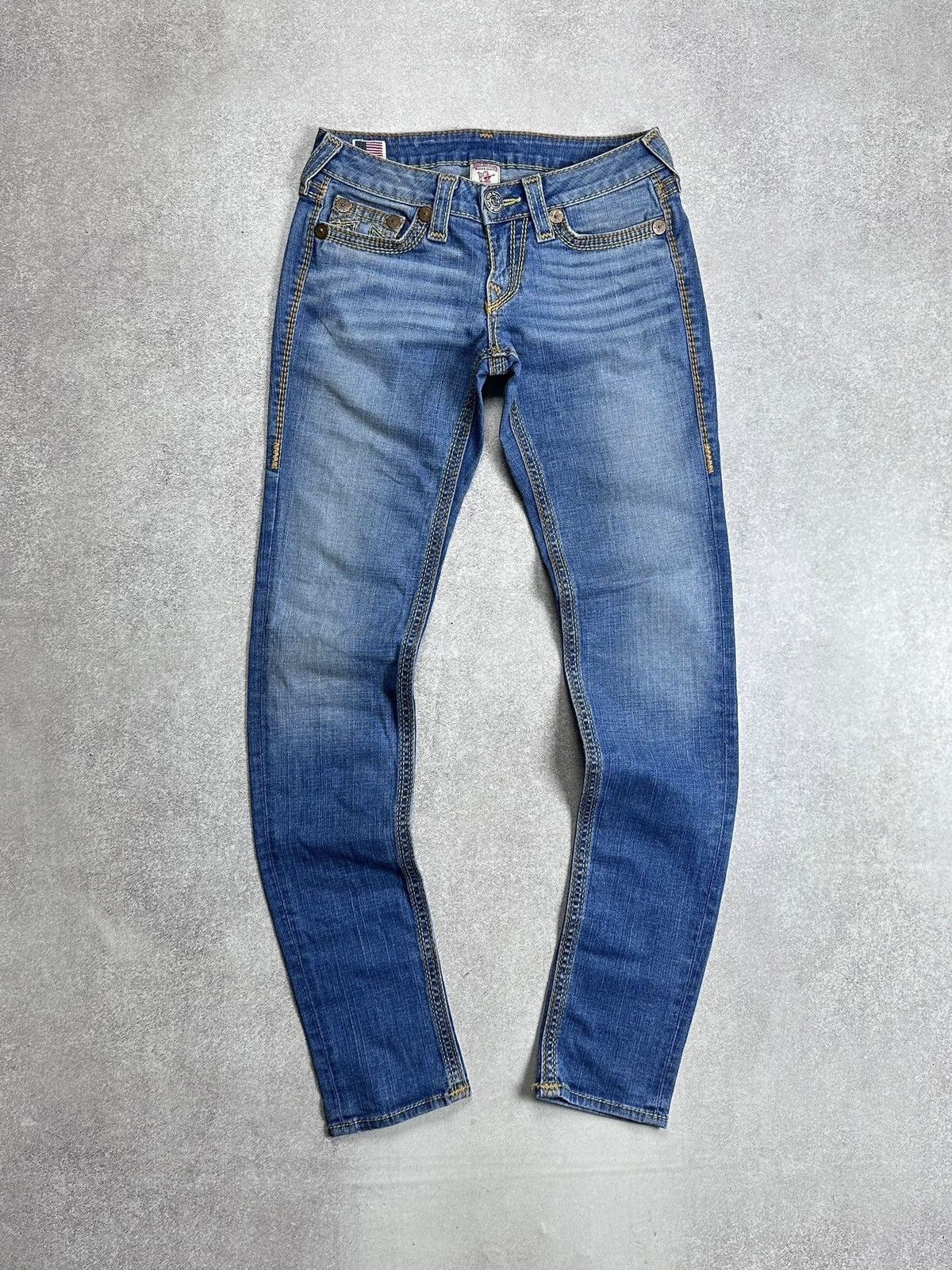 True Religion Vintage True Religion Y2K Chief Keef Style Baggy Jeans 27 Size US 27 - 5 Thumbnail