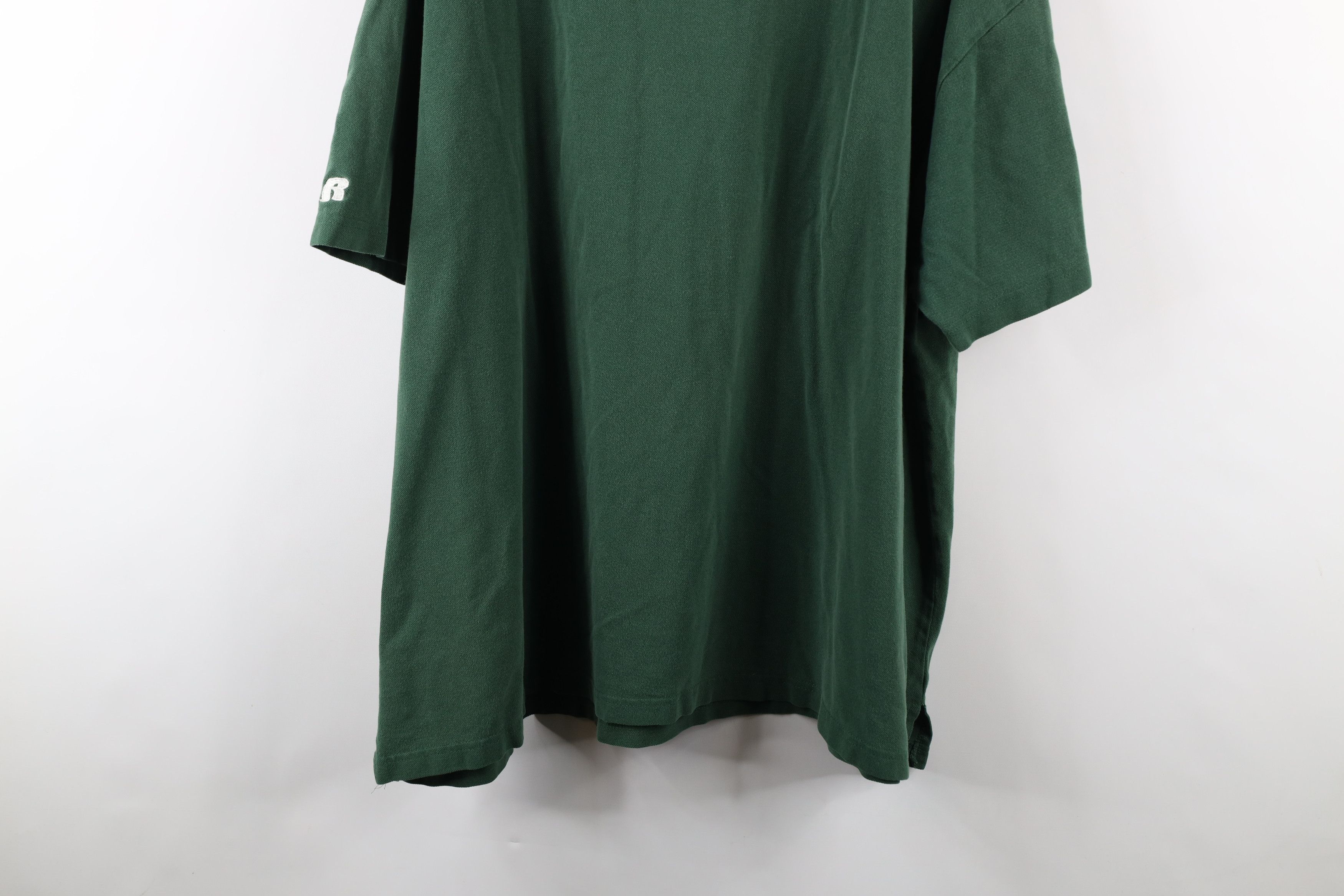 Russell Athletic × Vintage Vintage 90s Russell Athletic Michigan University Polo Shirt Size US XXL / EU 58 / 5 - 14 Thumbnail