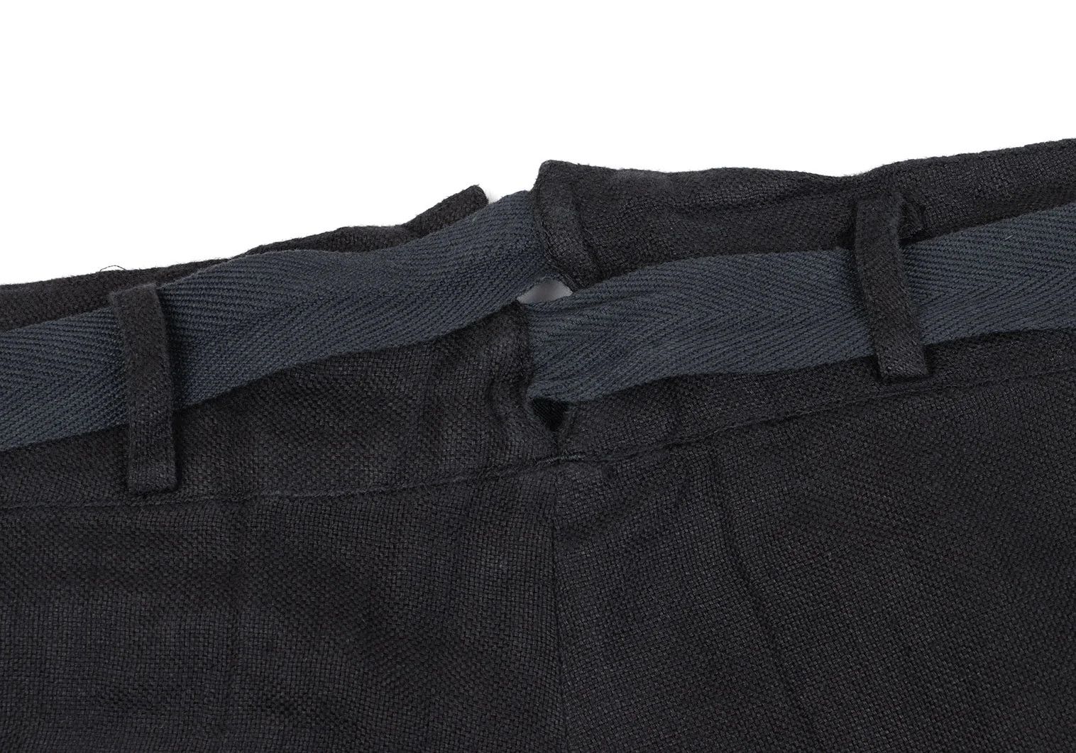 Yohji Yamamoto Yohji Yamamoto Waist Belted Linen Tuck Pants Size US 38 / EU 54 - 11 Thumbnail