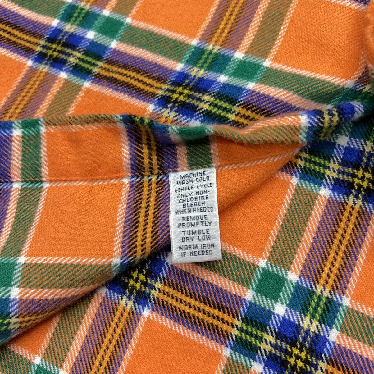 Polo Ralph Lauren Polo Ralph Lauren Flannel Shirt Orange Button Down Classic Size US M / EU 48-50 / 2 - 6 Thumbnail