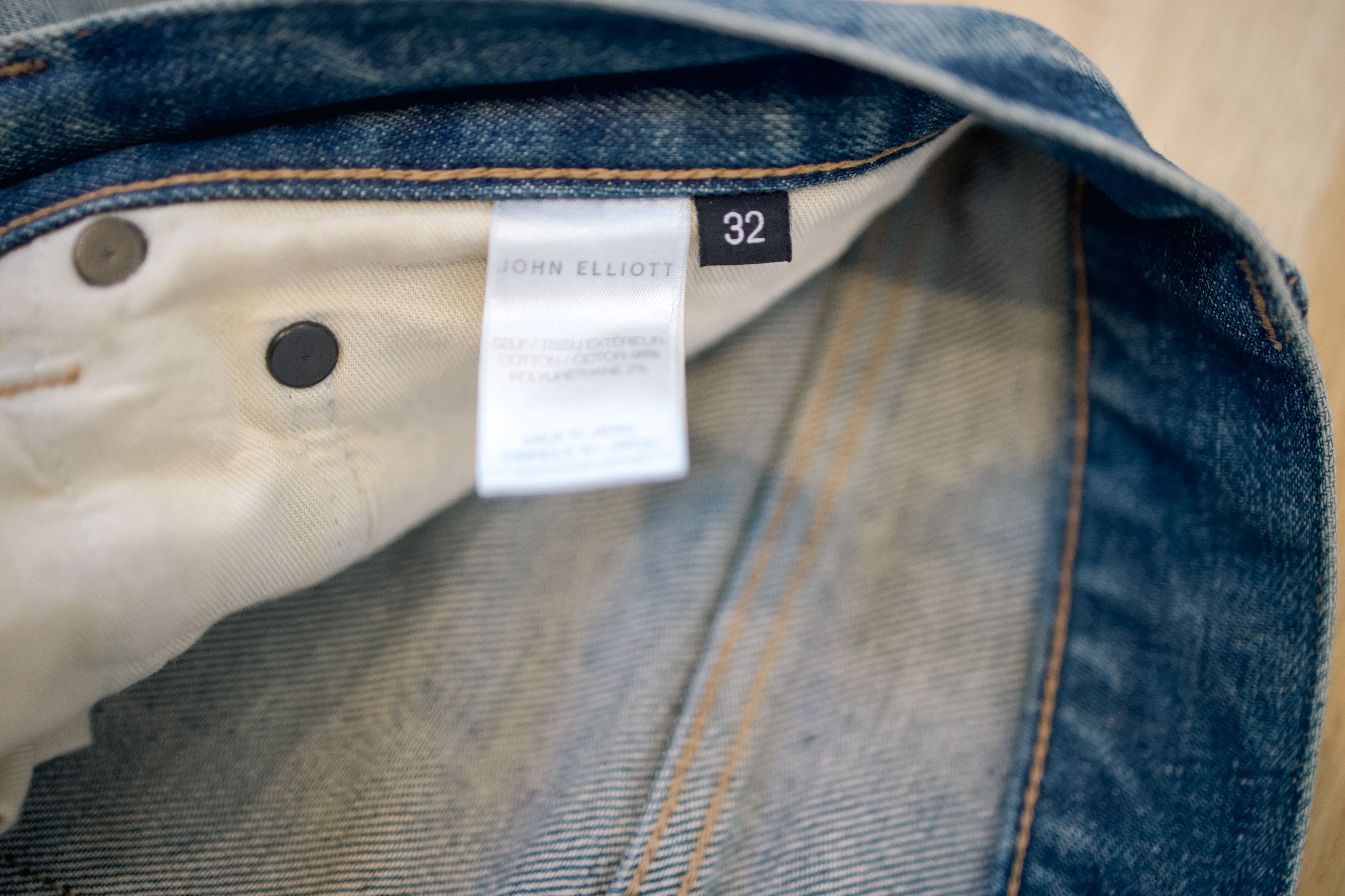 John Elliott John Elliott Cast 2 Denim – Blue Wash – Size 32 Size US 32 / EU 48 - 4 Thumbnail