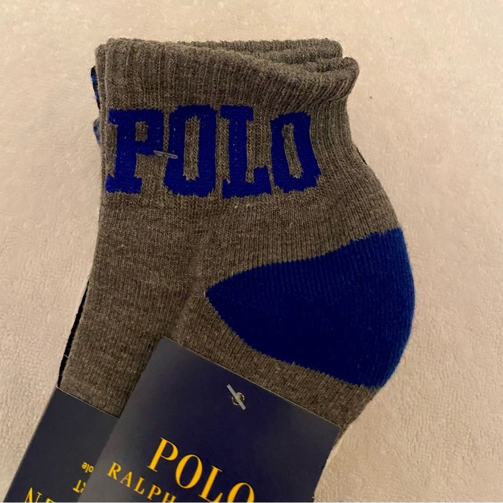 Polo Ralph Lauren Polo Ralph Lauren Men’s 6-Pk. Cushion Quarter Socks Size 32 - 2 Thumbnail