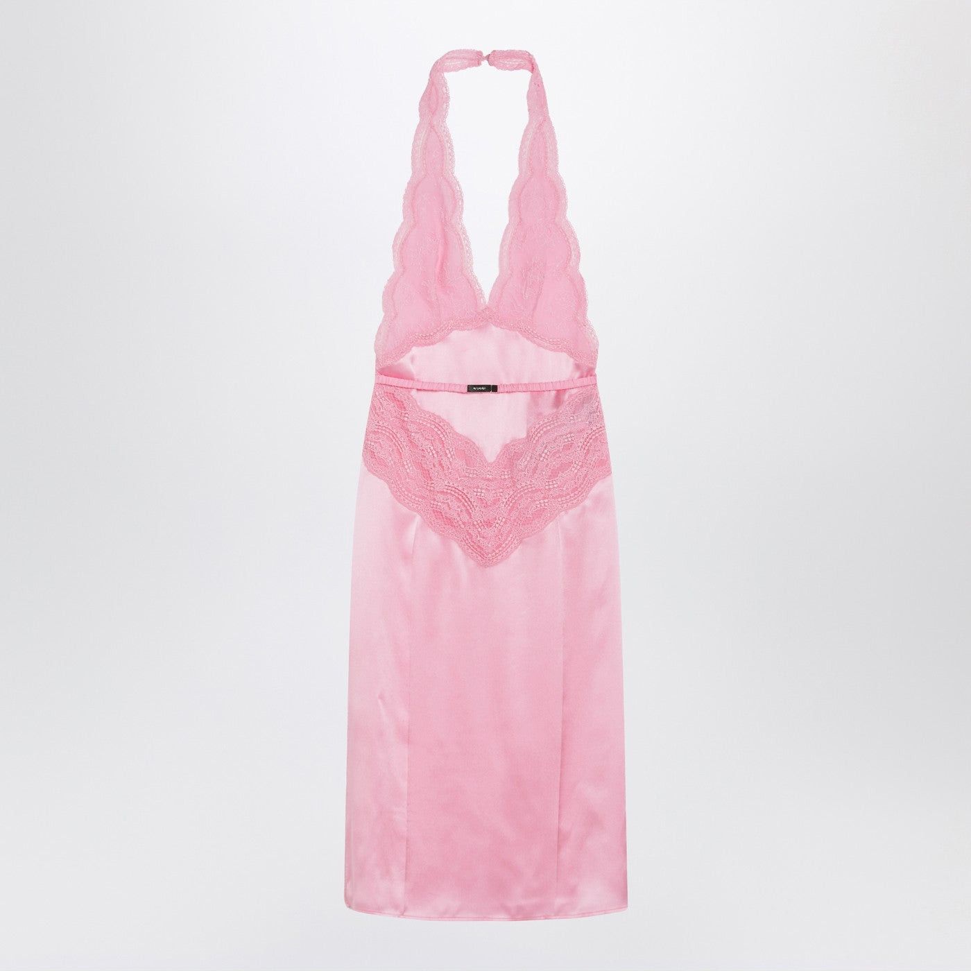 Gucci Gucci Pink Satin And Lace Dress Size ONE SIZE - 1 Thumbnail