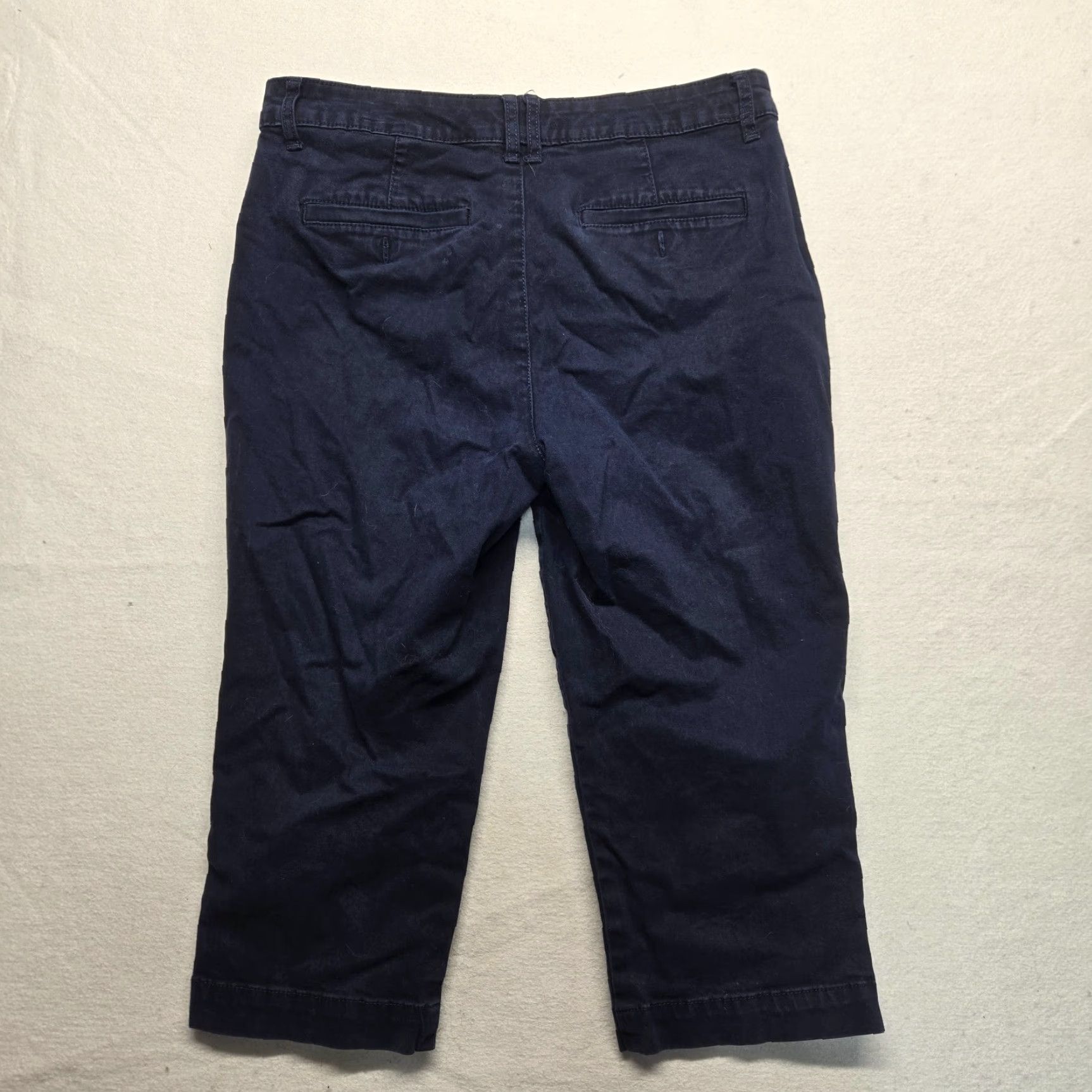 Gloria Vanderbilt GLORIA VANDERBILT Pants Chino Petite 6P Blue Stretch Amanda Trousers Women's Straight Leg Mini Review Vintage No? (Ensure proper) Size 28" / US 6 / IT 42 - 8 Thumbnail