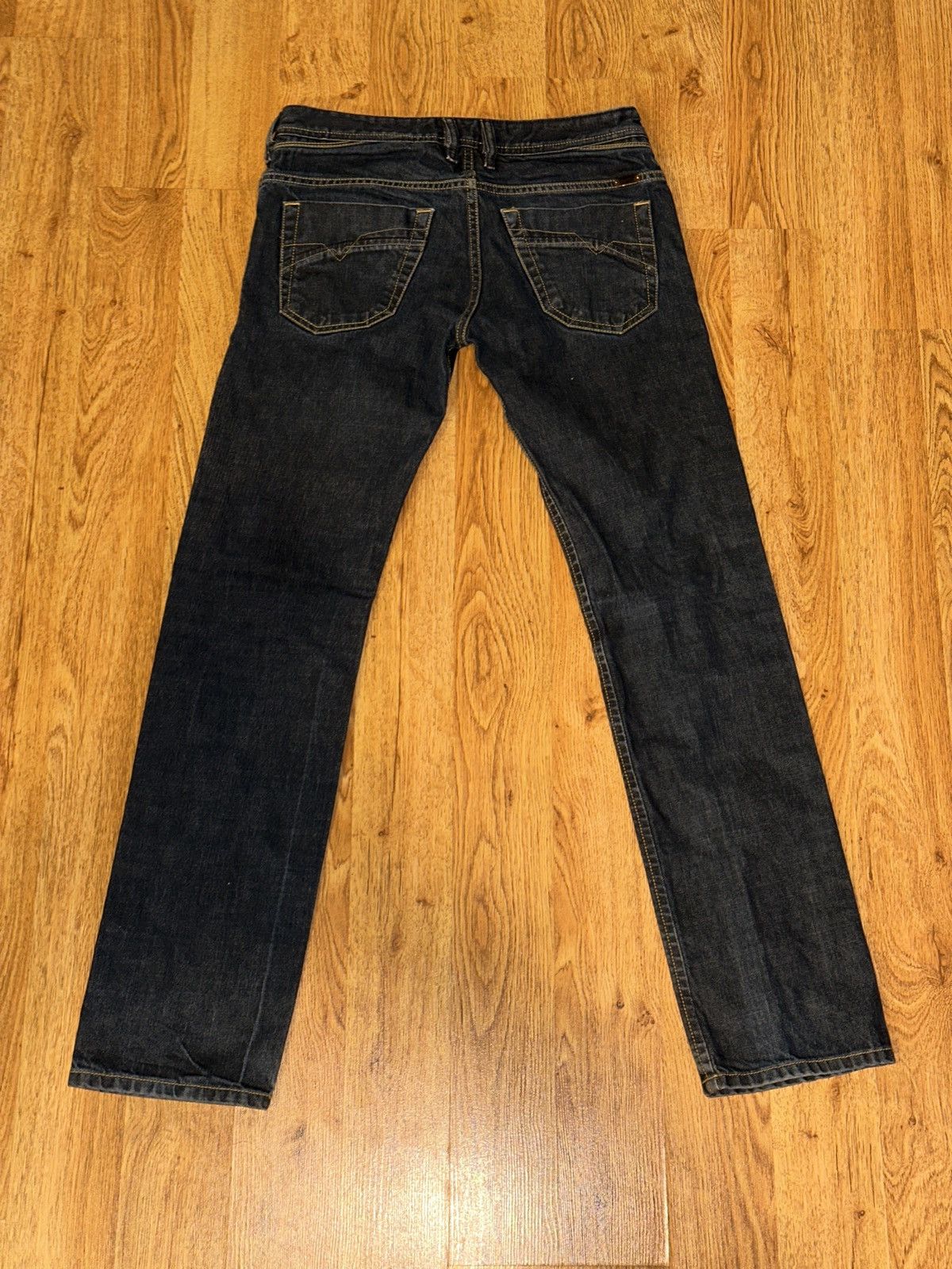 Diesel Diesel IAKOP Navy Blue Wash 0088Z Slim Taper Jeans 31x31 Size US 31 - 12 Thumbnail