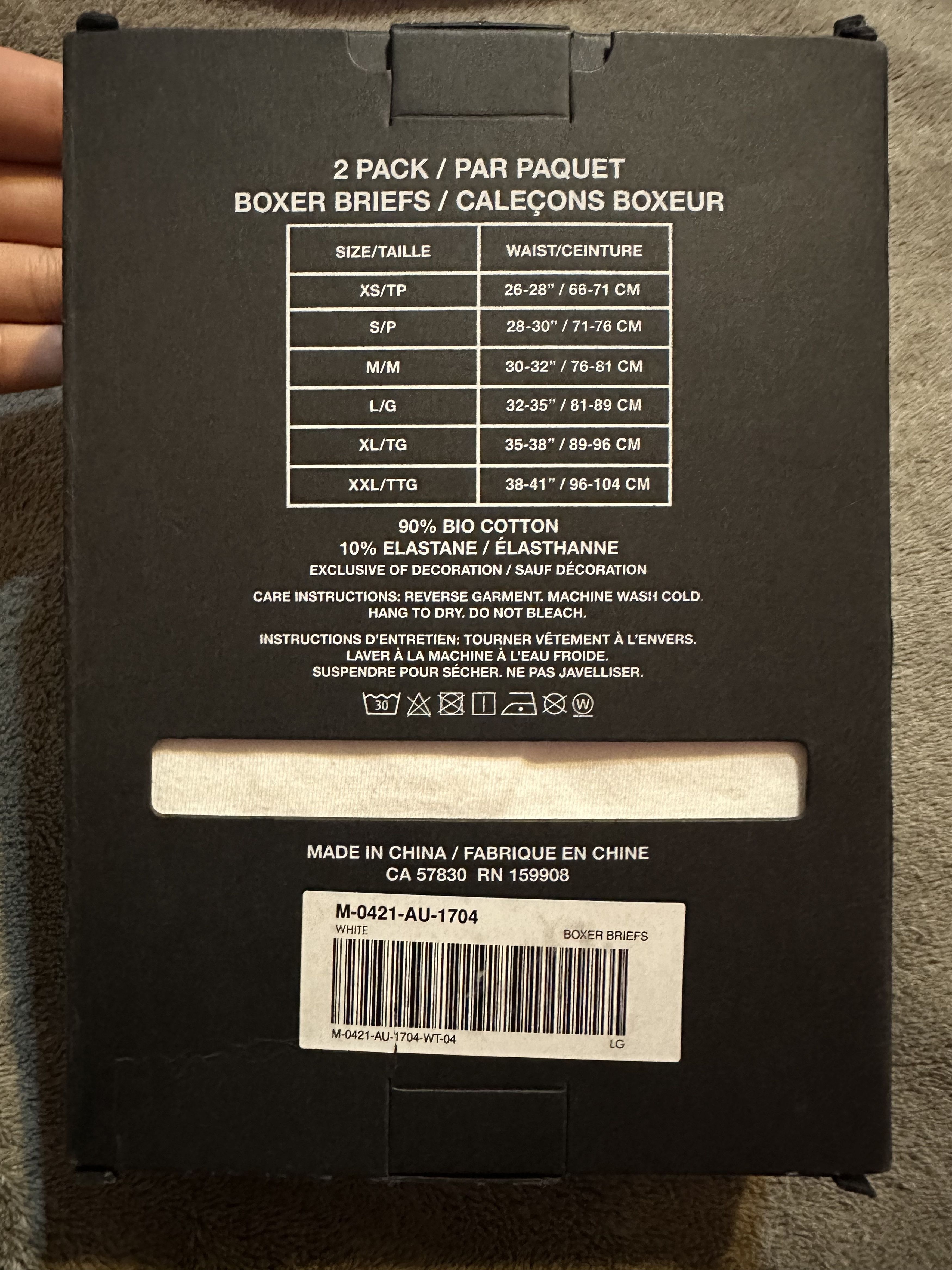 Drake × October's Very Own OVO Boxer Briefs 2 Pack - White (size large) Size 36 - 3 Thumbnail