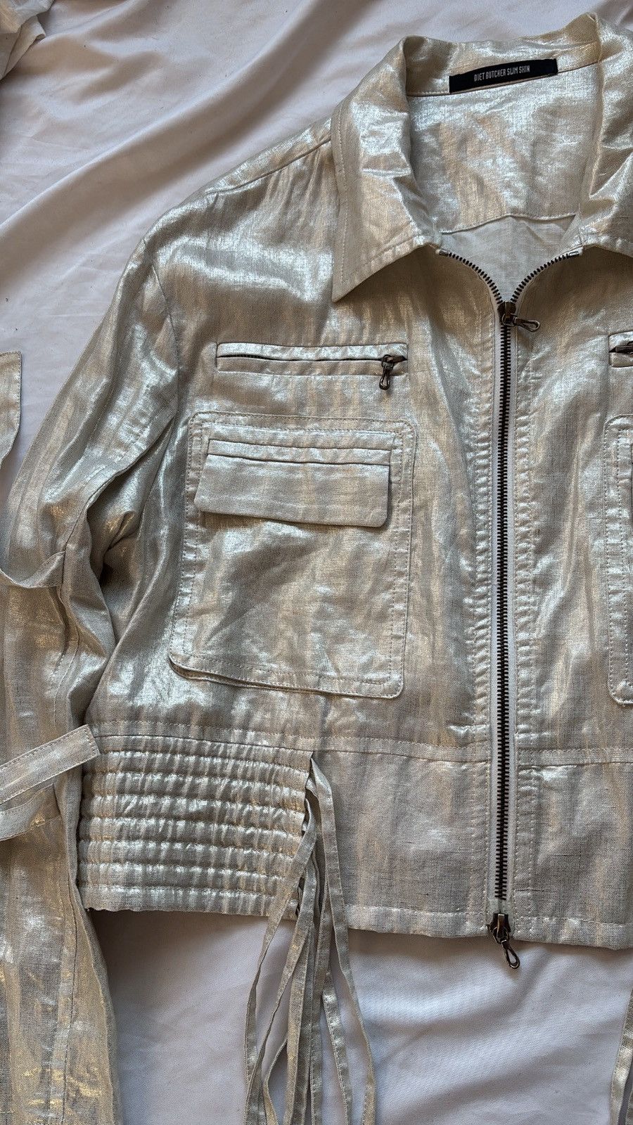 Diet Butcher Slim Skin DBSS Diet Butcher Slim Skin Metalic Western Jacket Size M / US 6-8 / IT 42-44 - 3 Thumbnail