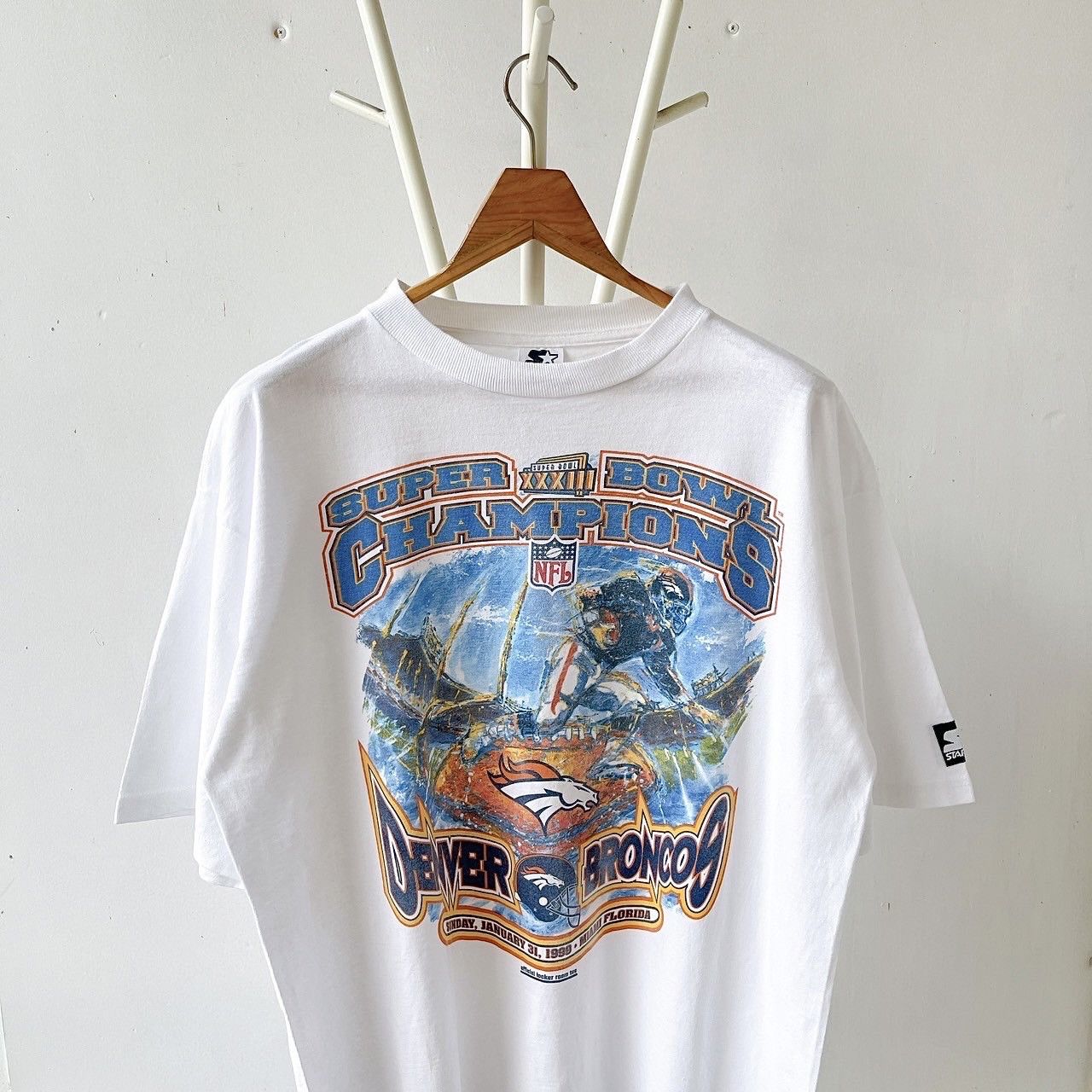 Starter × Vintage 90s Denver Broncos NFL t-shirt/ L Size US L / EU 52-54 / 3 - 3 Thumbnail