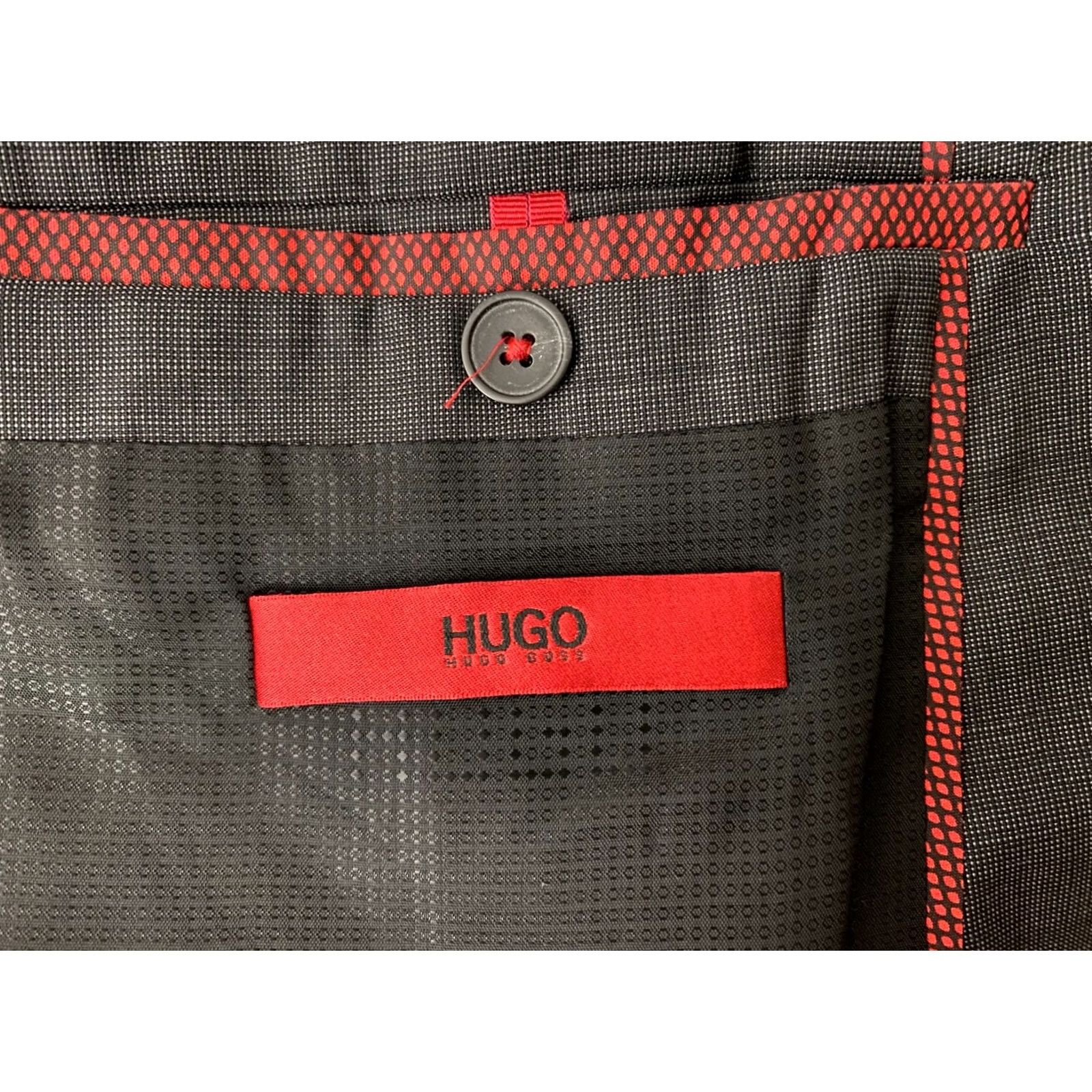 Hugo Boss HUGO BOSS Mens Blazer Jacket Size 54 Grey Wool Super 100 Size 48R - 5 Thumbnail