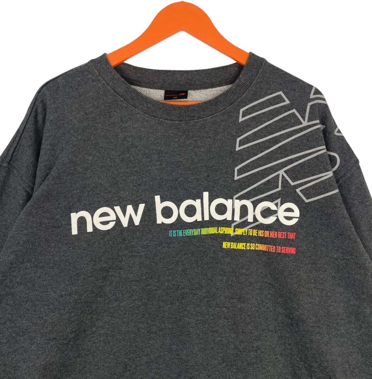 New Balance Vintage New Balance Big Logo Printed Pullover Sweatshirt Size US XXL / EU 58 / 5 - 4 Thumbnail