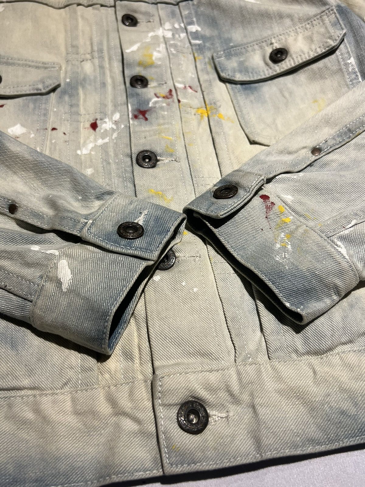 Japanese Brand × Zephyr JAPANESE BRAND, ZEPHYREN DENIM DISTRESSED JACKET Size US M / EU 48-50 / 2 - 8 Thumbnail