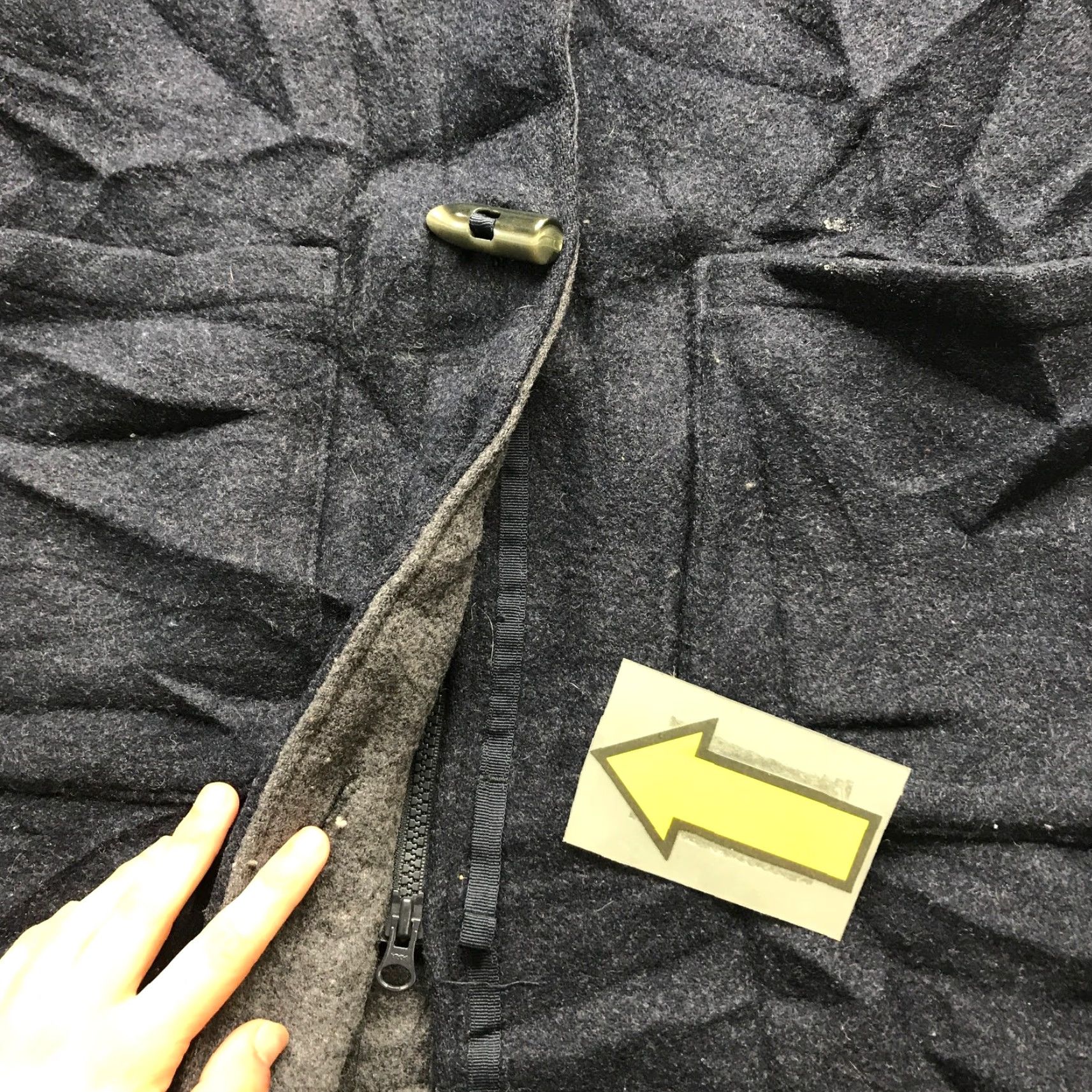 Vintage VINTAGE Woolrich Duffle Coat Jacket Hoodie Women S Long Sleeve Toggle Pockets Blue Size S / US 4 / IT 40 - 4 Thumbnail